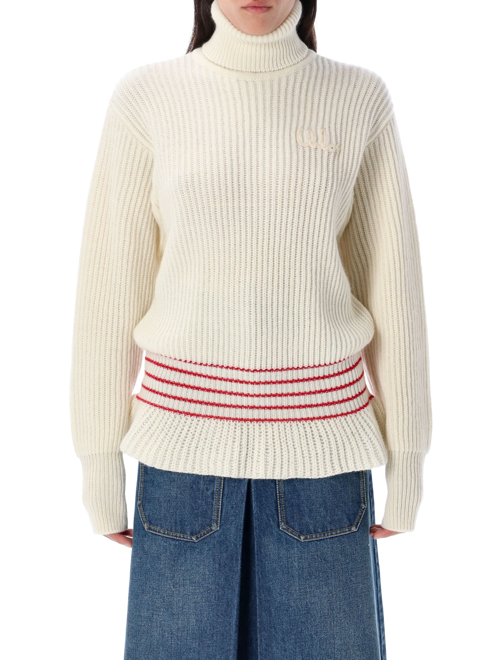 CHLOÉ High Neck Knit Sweater for Women