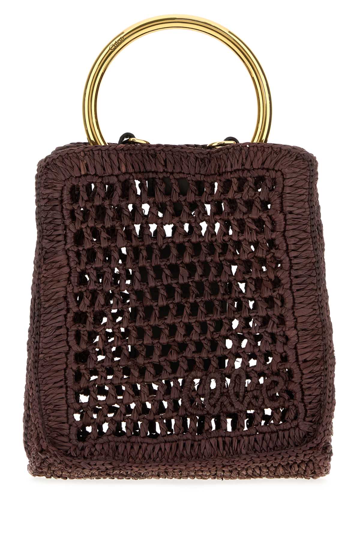CHLOÉ Raffia Summer Banana Handbag