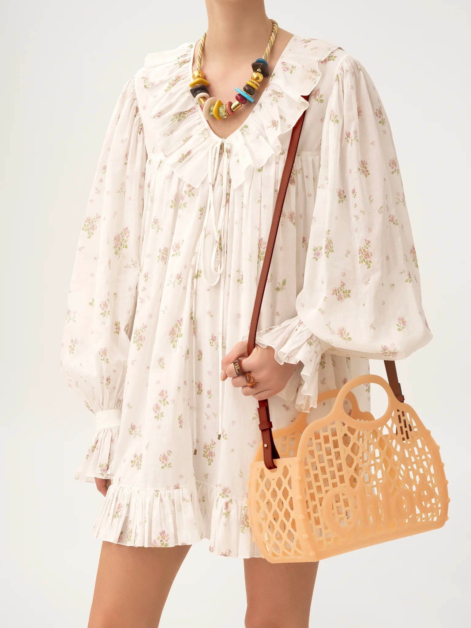 CHLOÉ Cage Tote Handbag - 19 cm x 31 cm x 12 cm