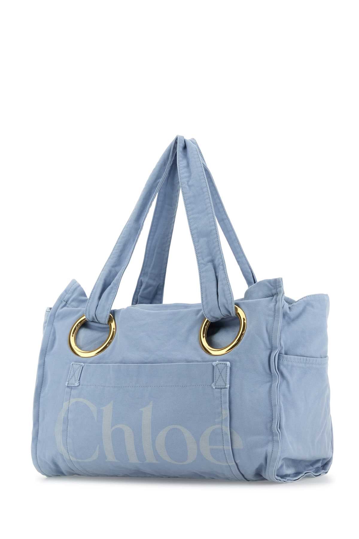 CHLOÉ Oversized Tote Handbag with Signature Logo - Height 33 CM, Width 45 CM, Depth 23 CM