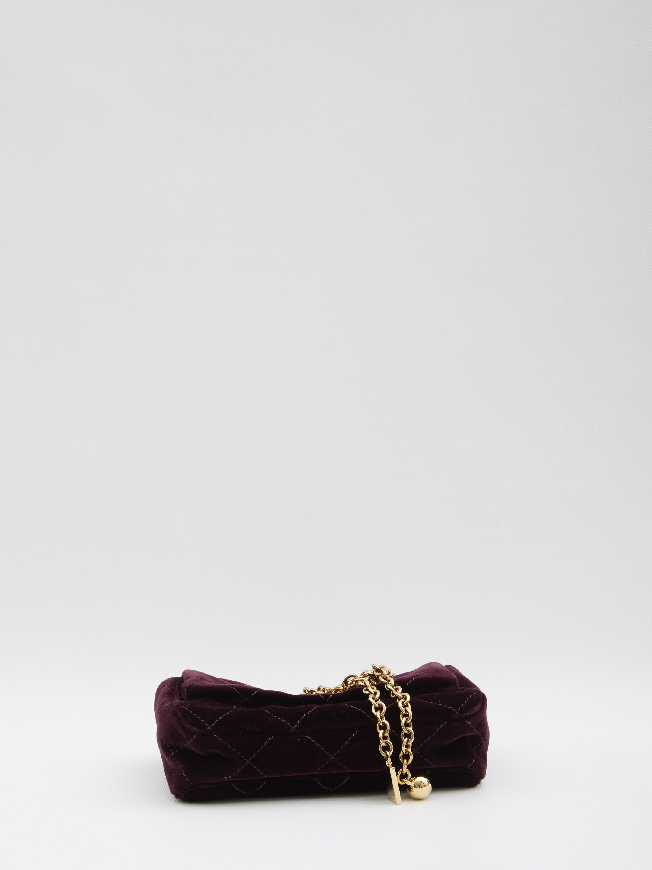 CHLOÉ Mini Quilted Velvet Crossbody Handbag
