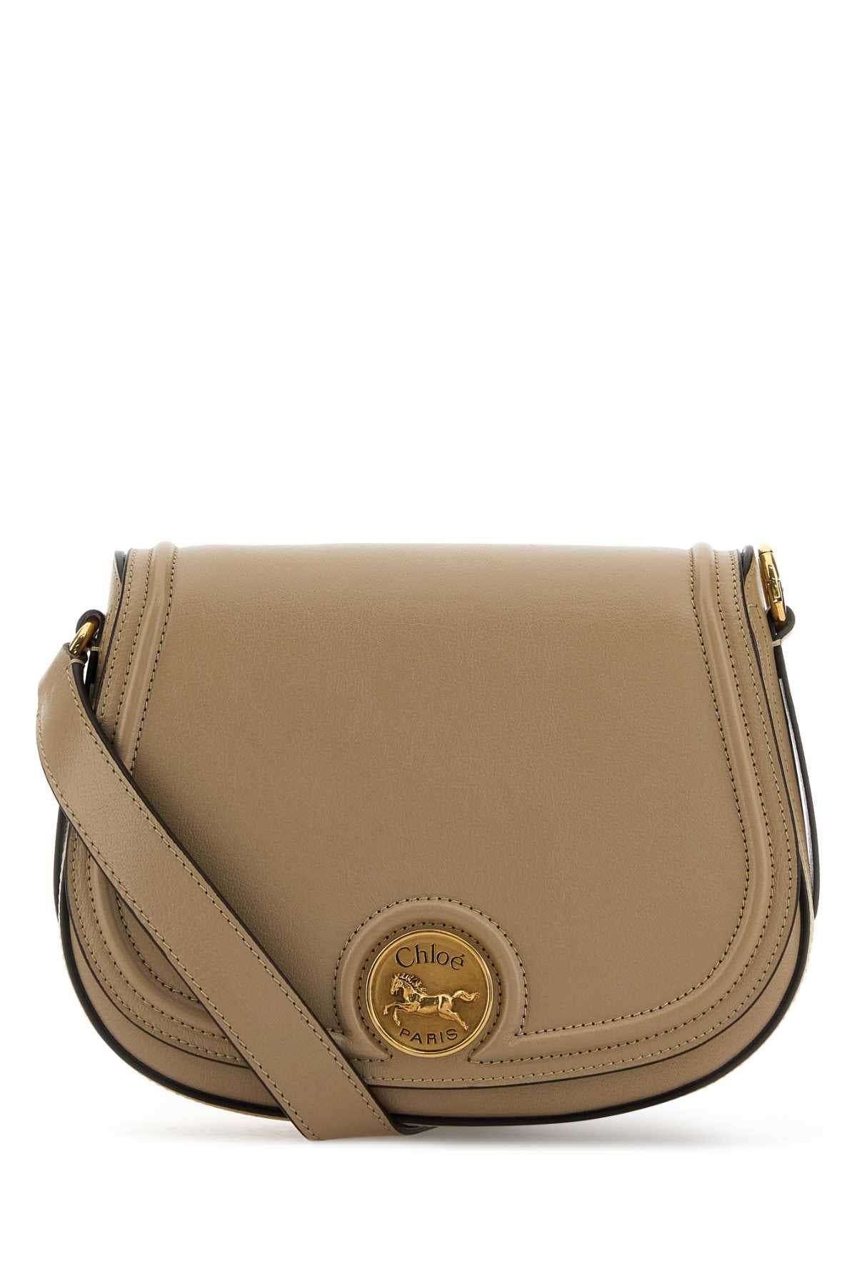 CHLOÉ Mini Leather Horse Medal Crossbody Handbag
