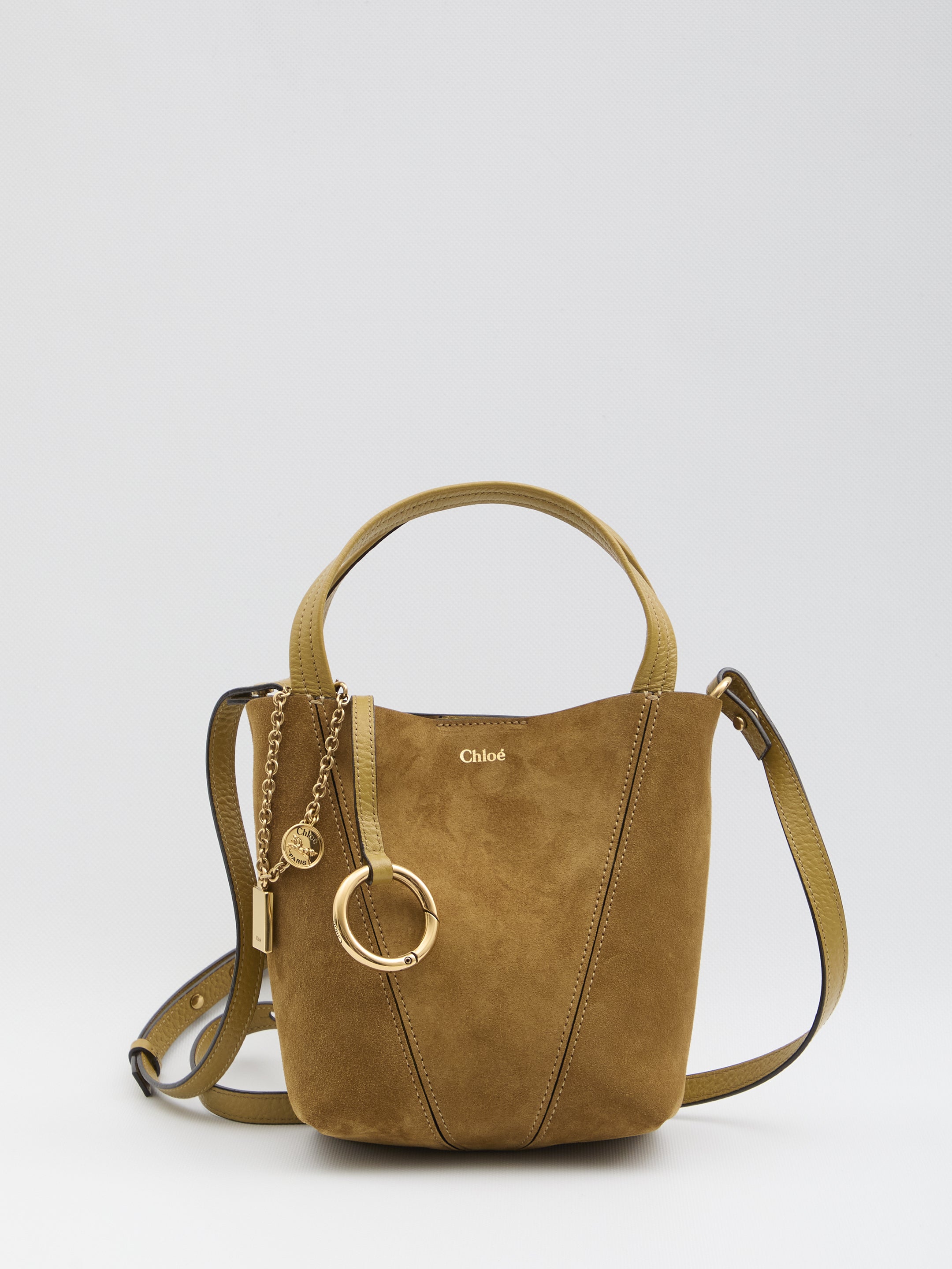 CHLOÉ Mini Suede Spin Tote Handbag