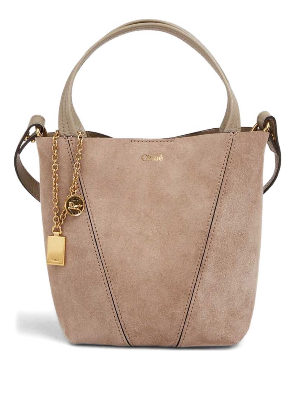 CHLOÉ Mini Suede Tote Handbag