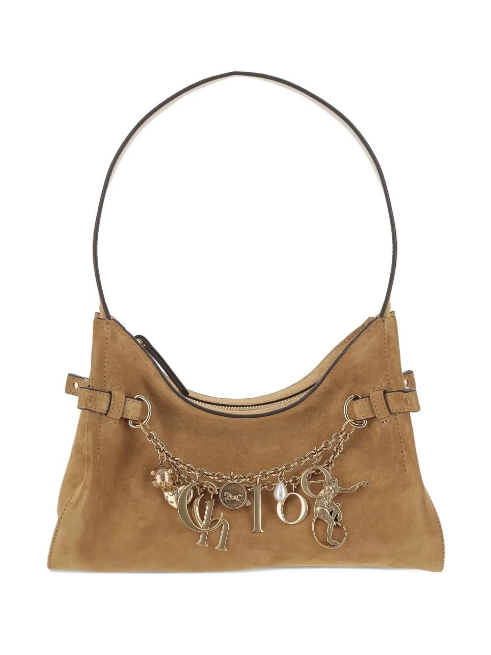 CHLOÉ Charms Leather Shoulder Handbag