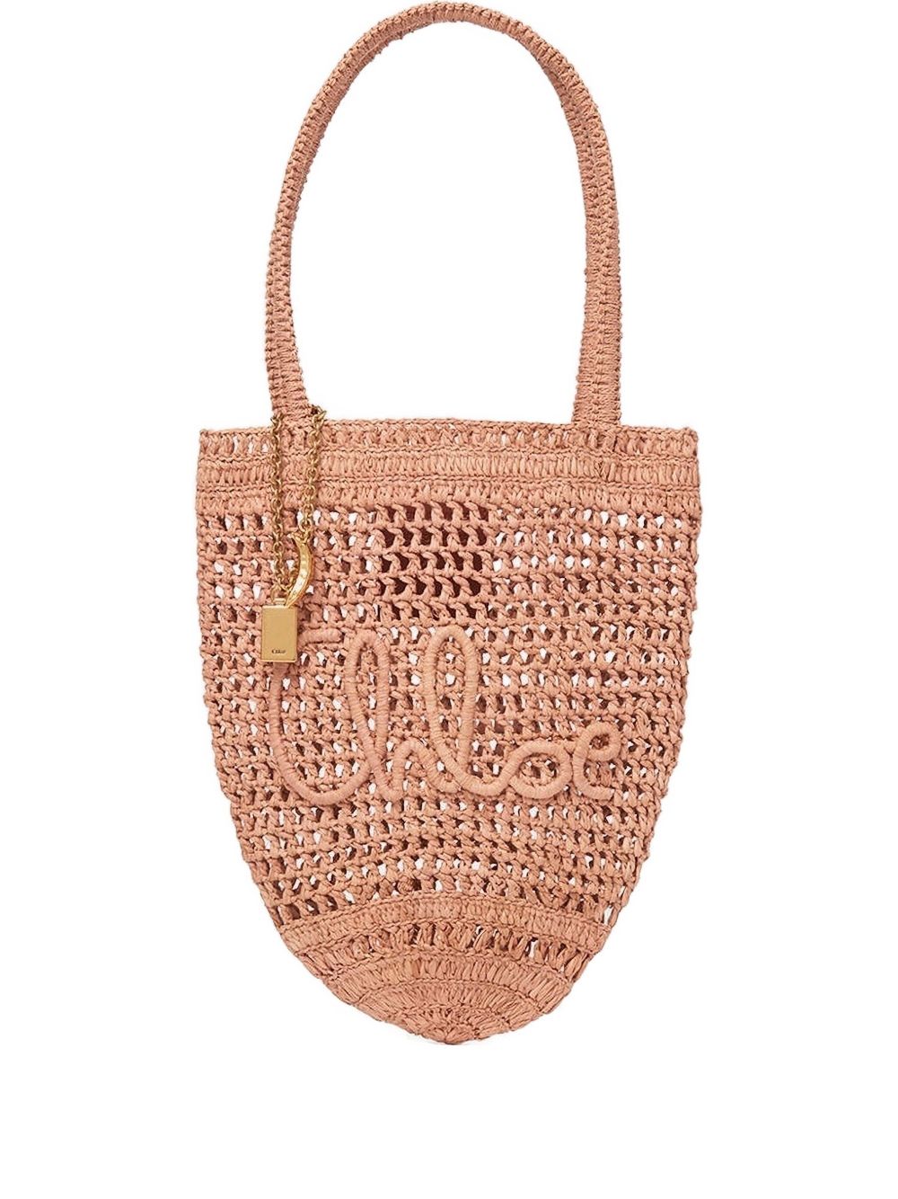CHLOÉ Mini Raffia Summer Banana Handbag
