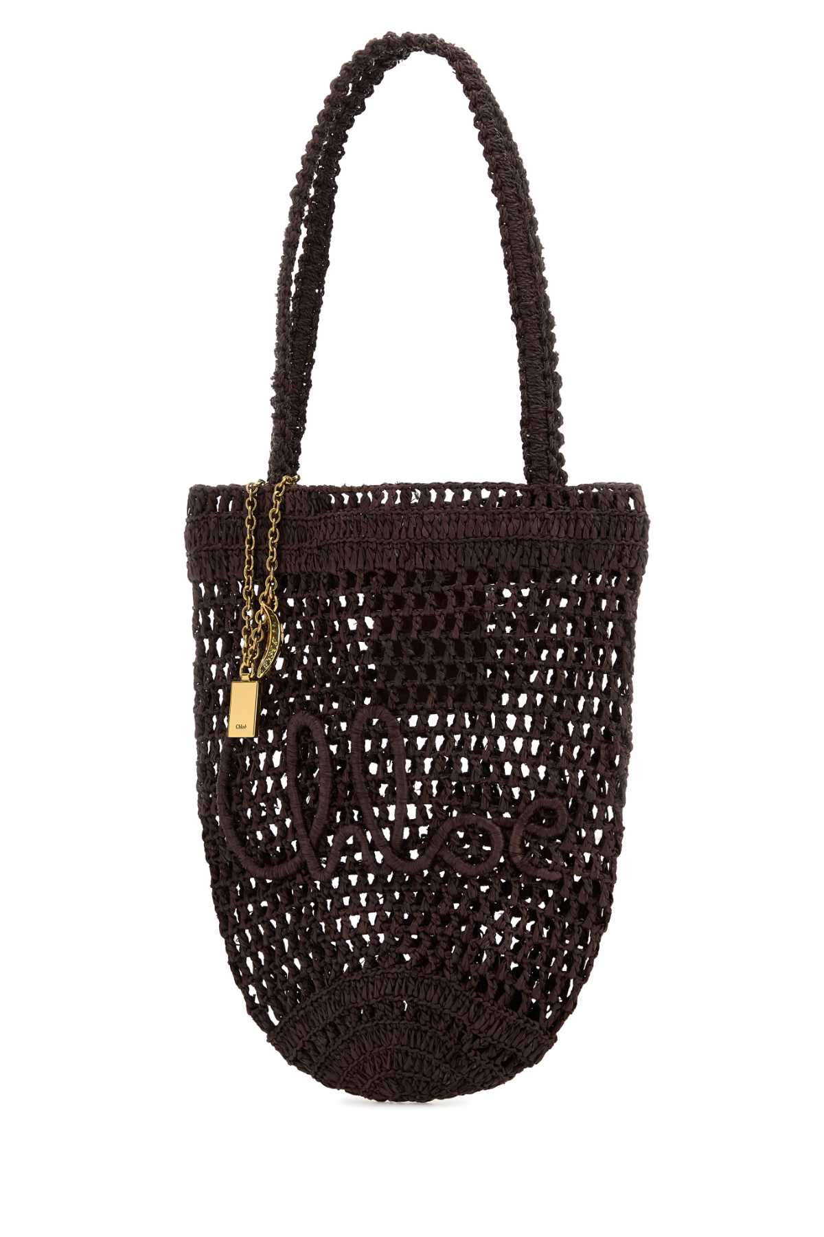 CHLOÉ Mini Summer Raffia Tote Handbag