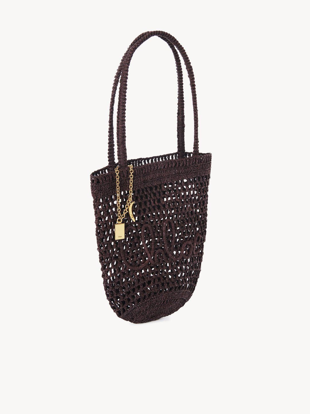 CHLOÉ Mini Summer Raffia Tote Handbag