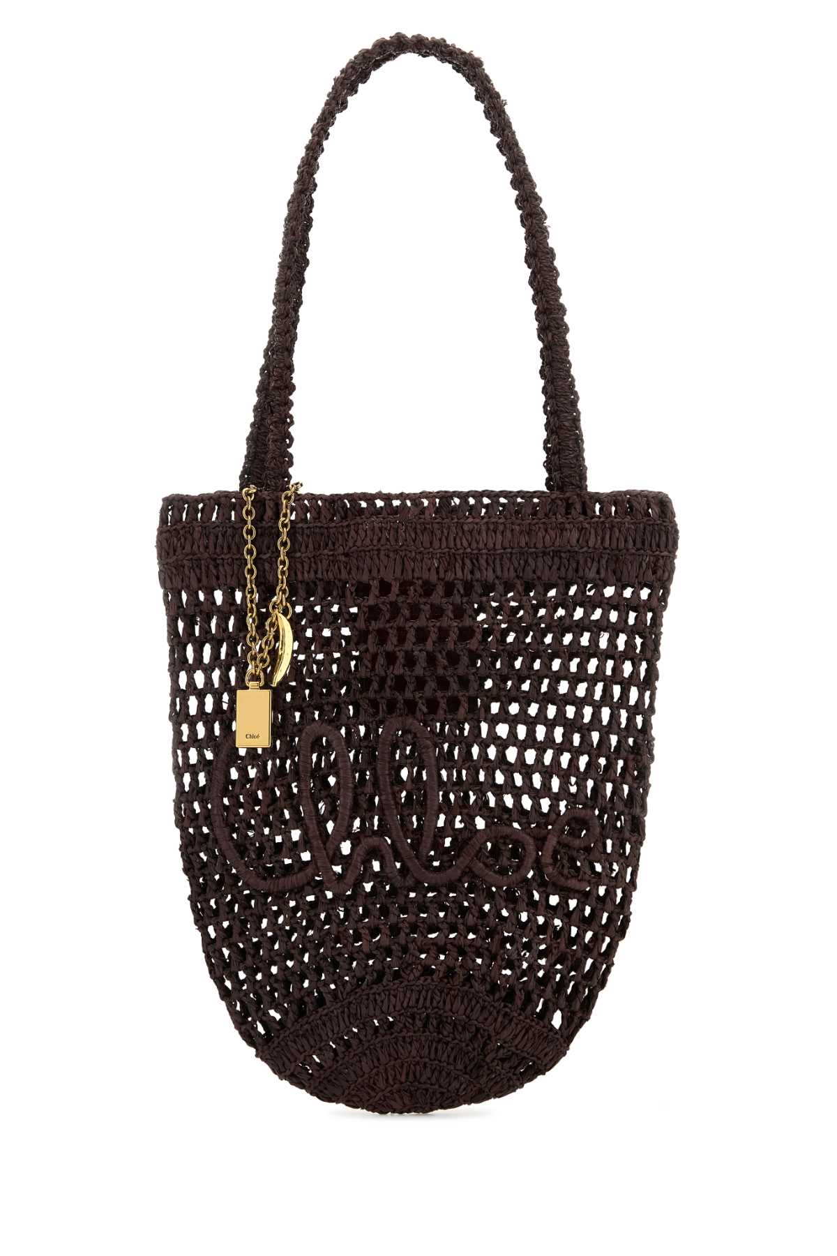 CHLOÉ Mini Summer Raffia Tote Handbag