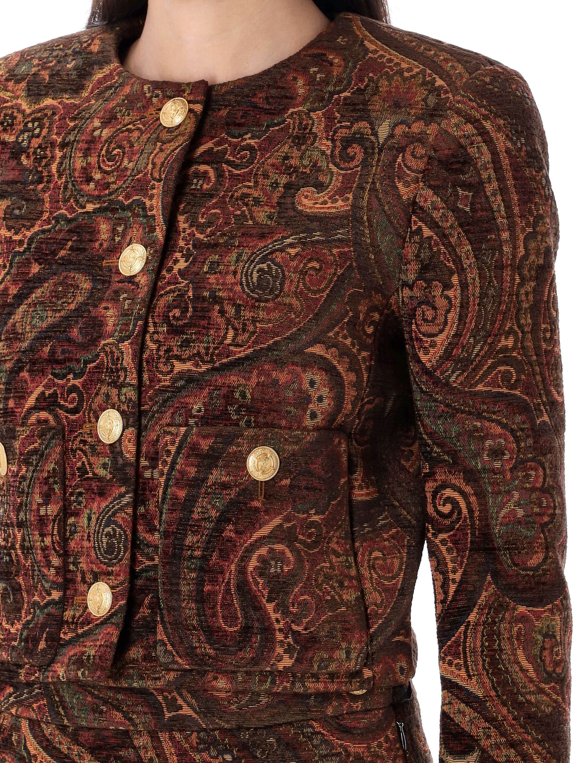 CHLOÉ Cropped Jacket - Pasley Tapestry