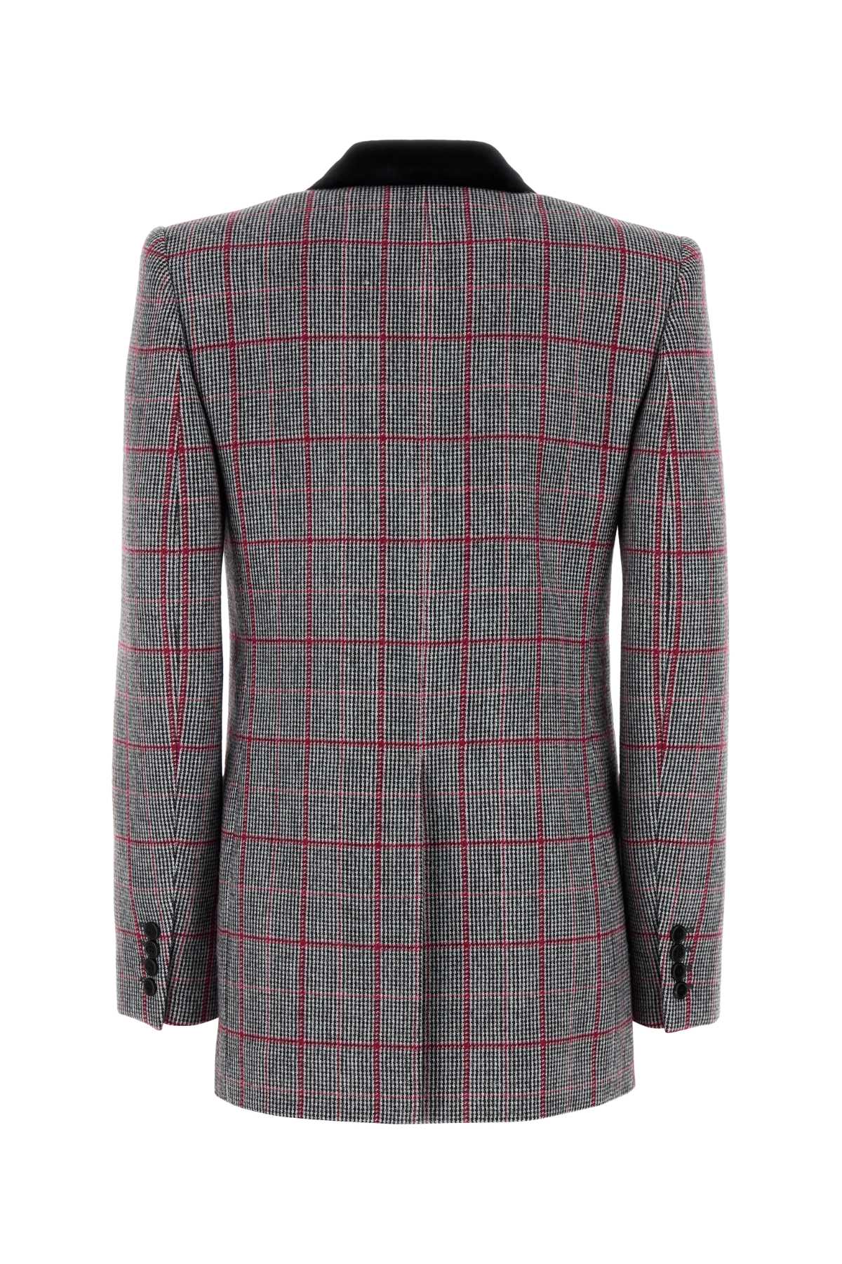 CHLOÉ Double-Breasted Checker Blazer - Women's