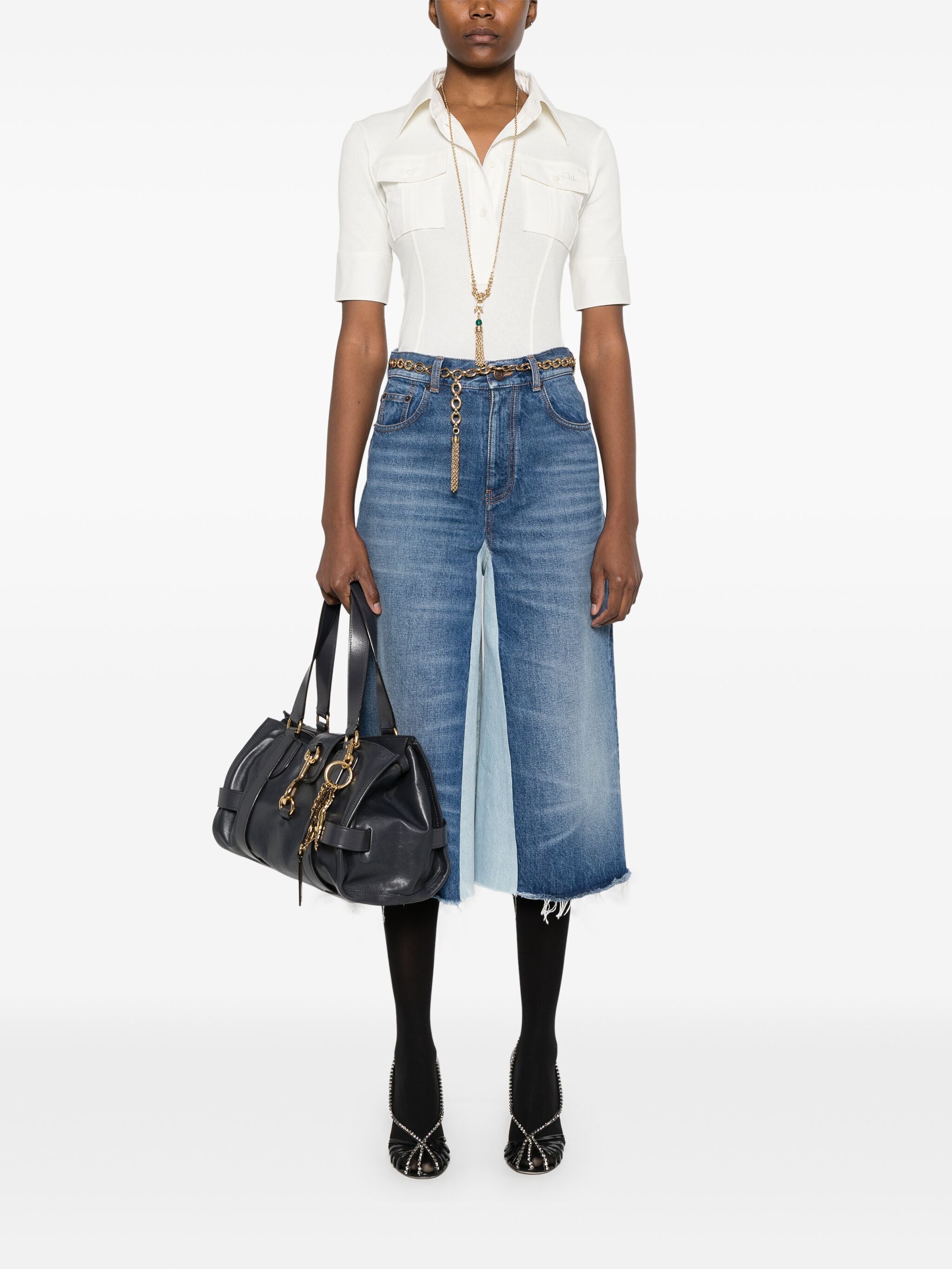 CHLOÉ Denim Bermuda Shorts