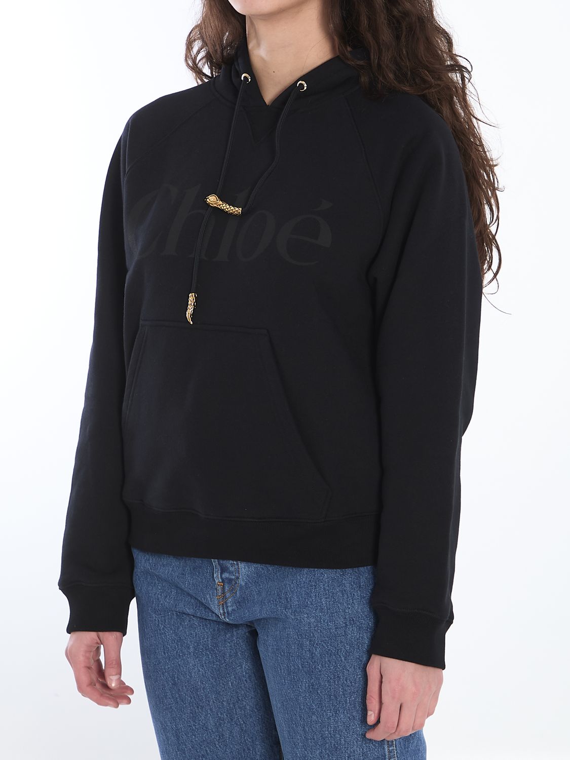 CHLOÉ Hoodie with Snake Detail - Size S