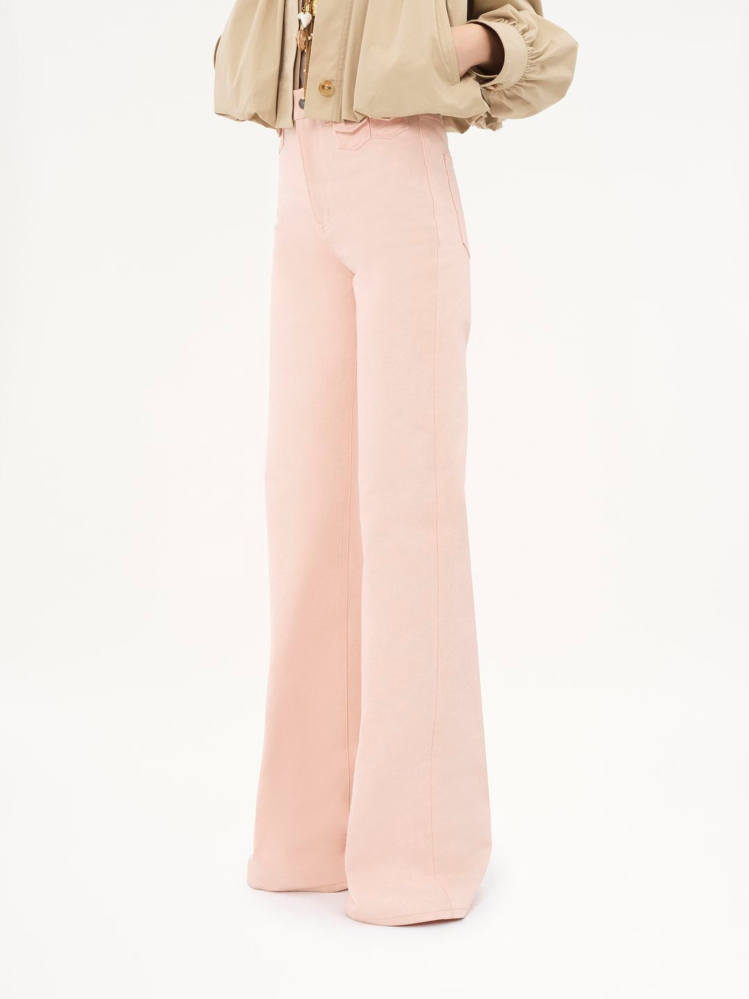 CHLOÉ High Rise Flare Mini-Pocket Jeans