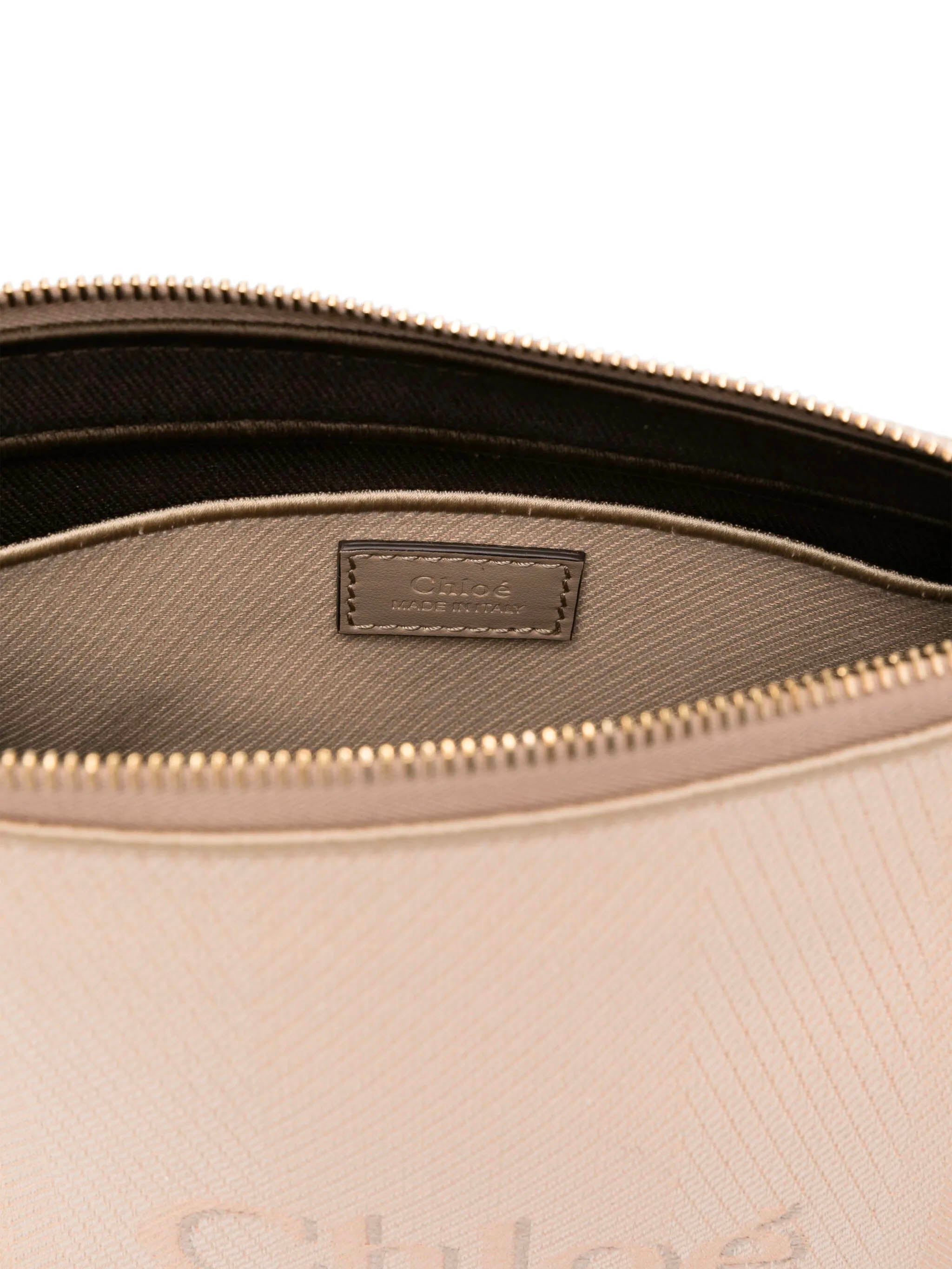 CHLOÉ Striped Canvas Handbag