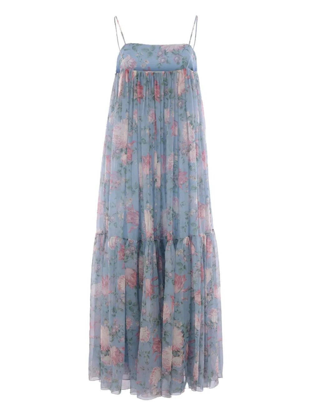 CHLOÉ Floral Printed Muslin Long Dress for Women