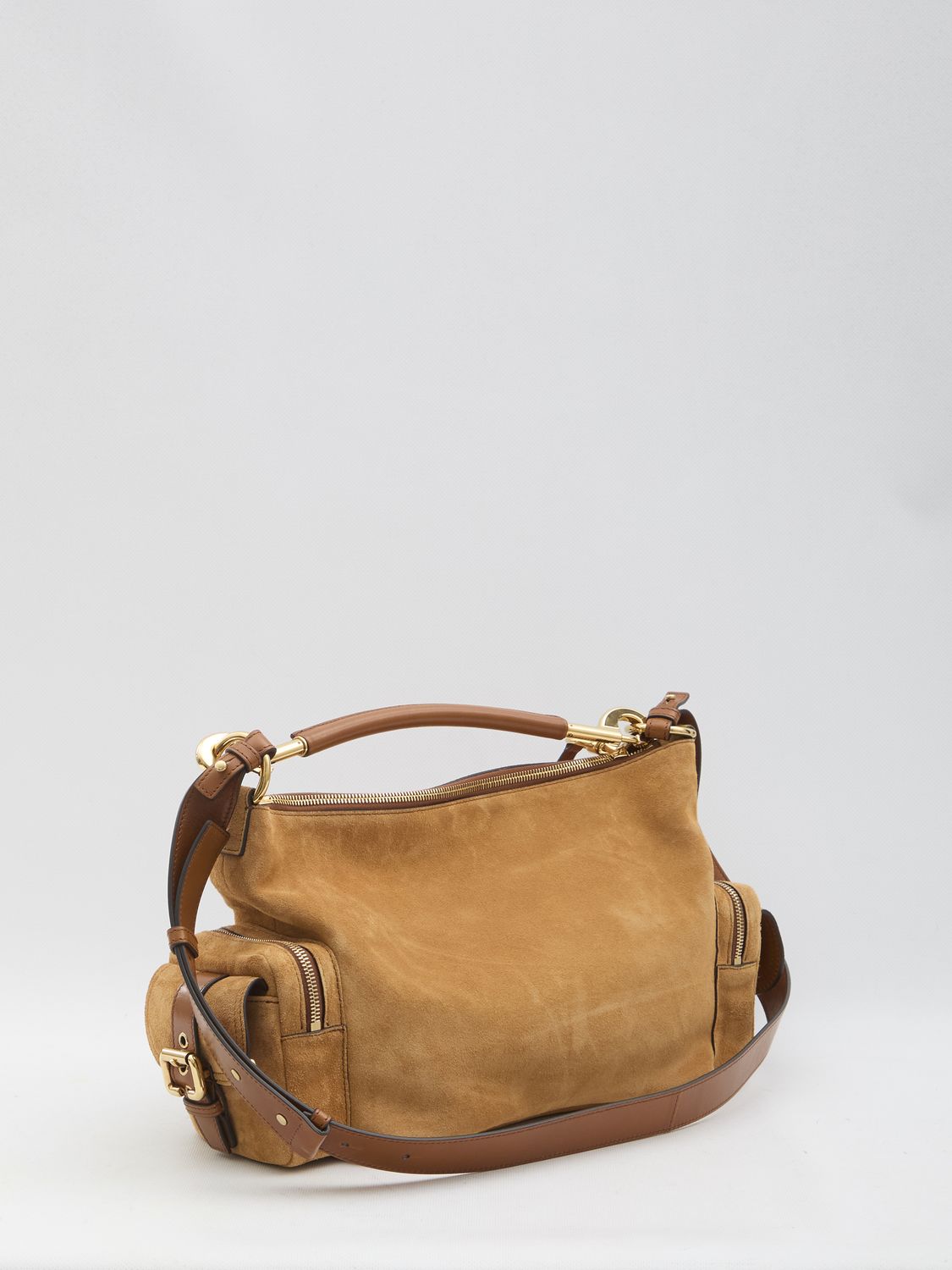 CHLOÉ Suede Leather Camera Handbag