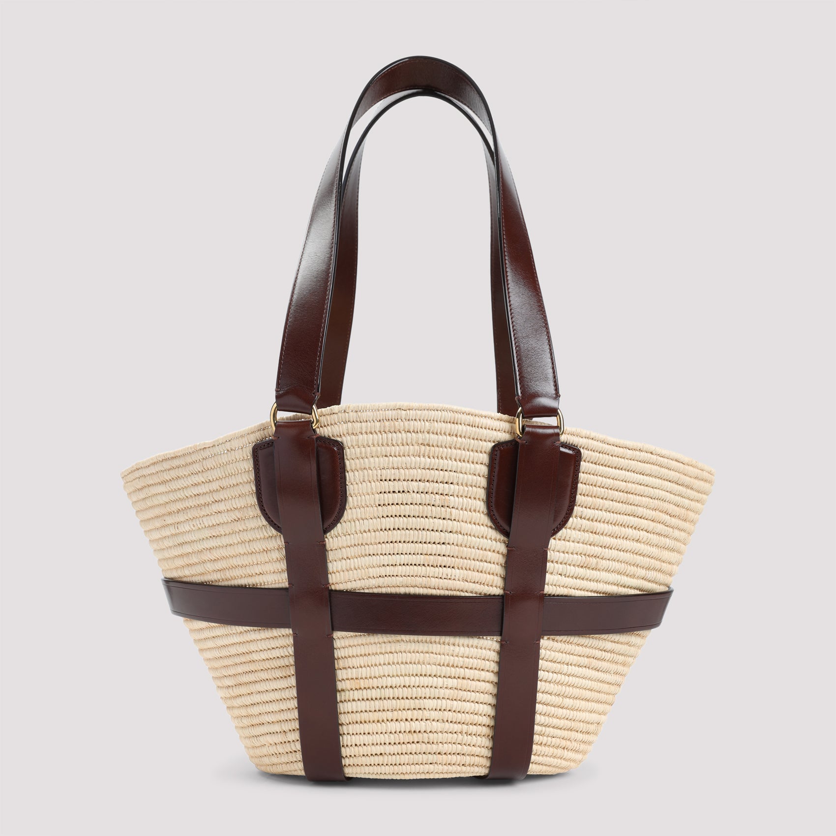 CHLOÉ Raffia Kerala 25 Shopping Handbag
