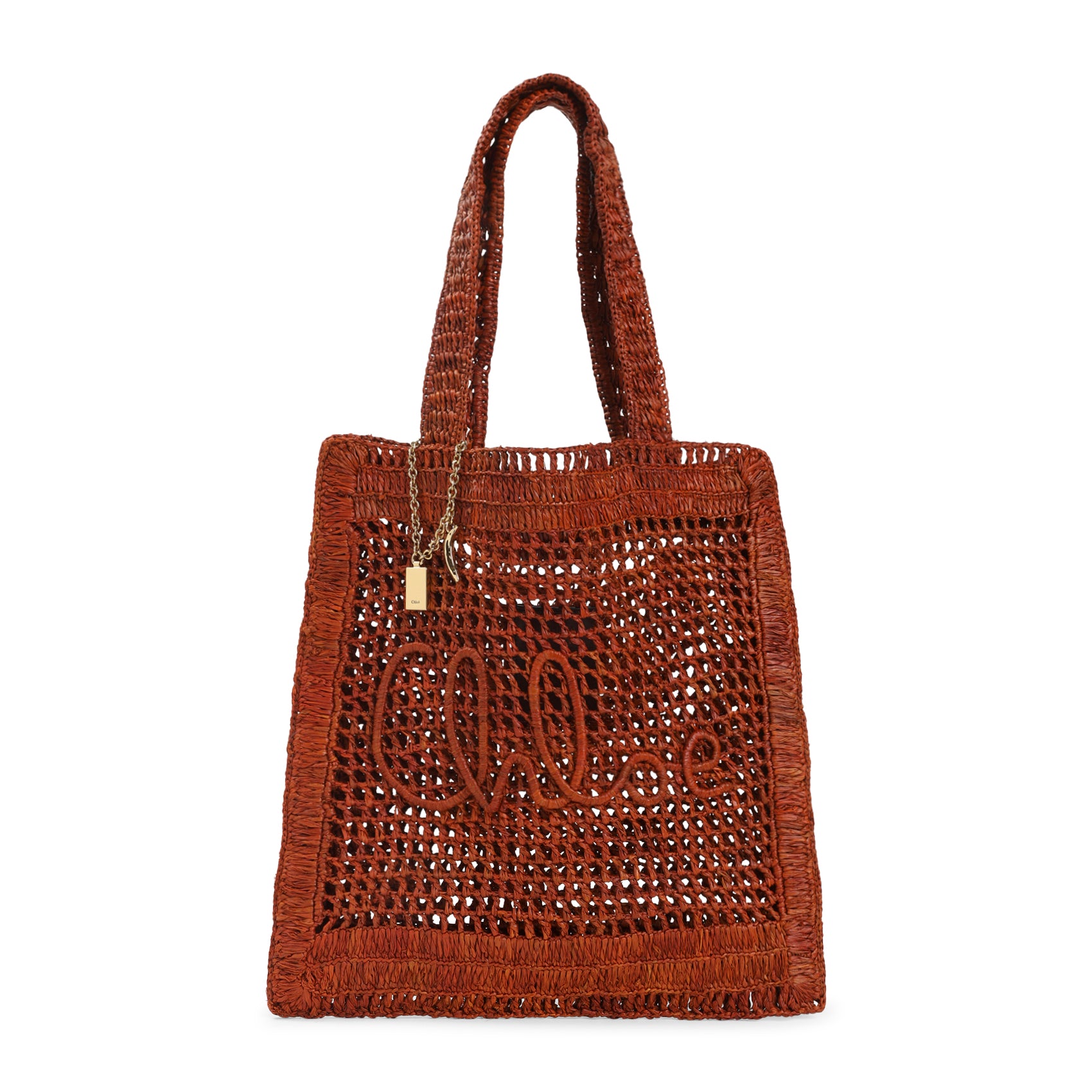 CHLOÉ Summer Raffia Tote Handbag