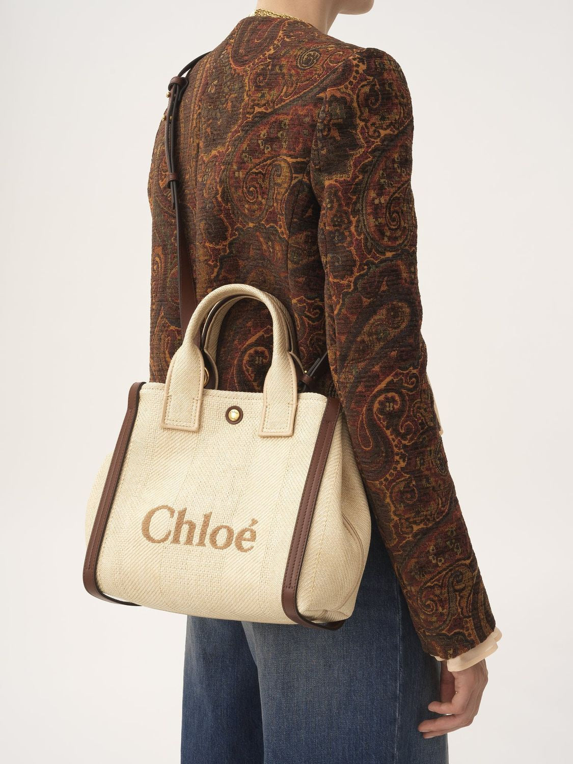 CHLOÉ Mini Carry Shoulder Handbag - 26CM x 22CM x 12CM