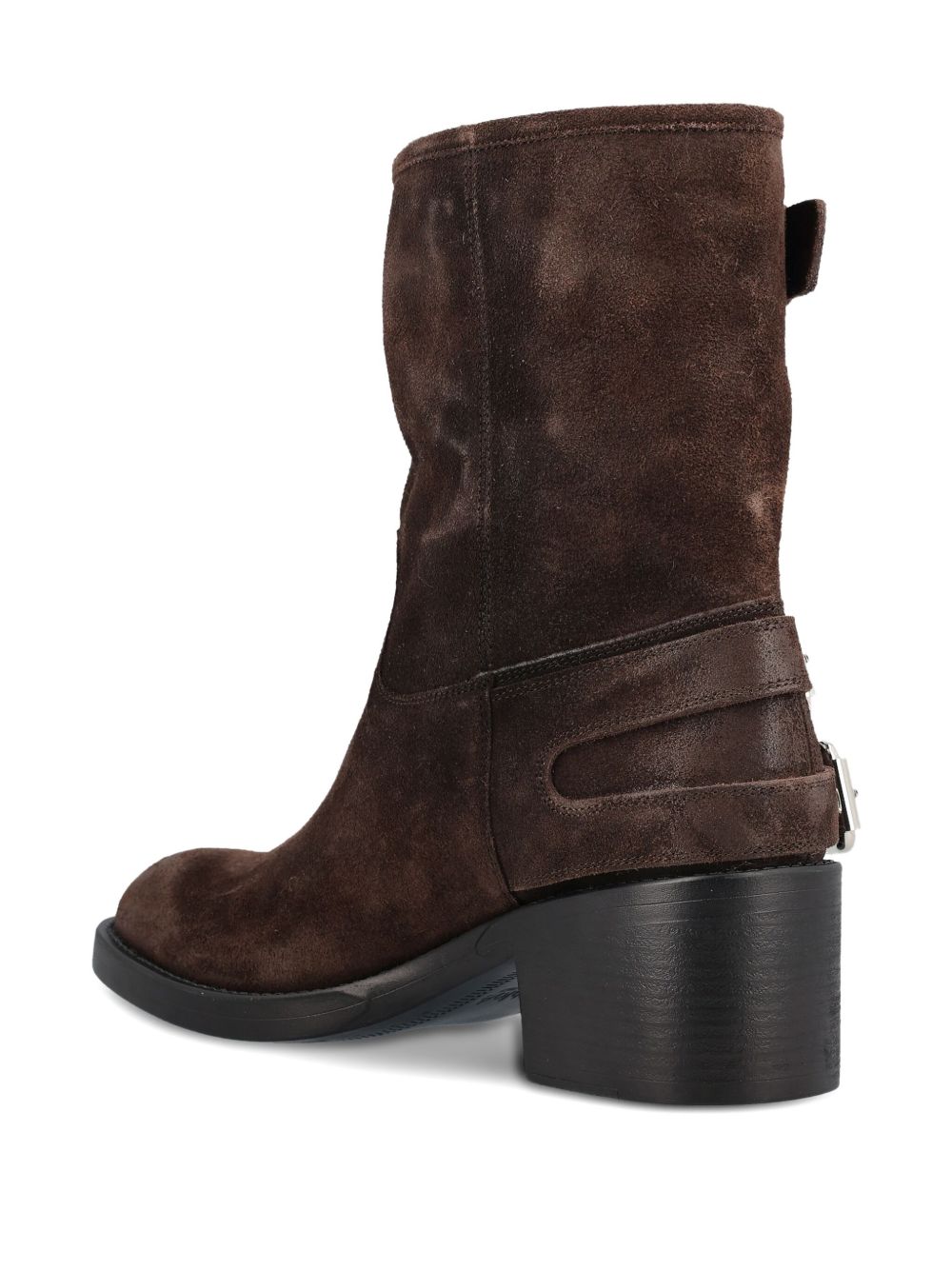 CHLOÉ Dakota Mini Leather Boots with Buckled Straps