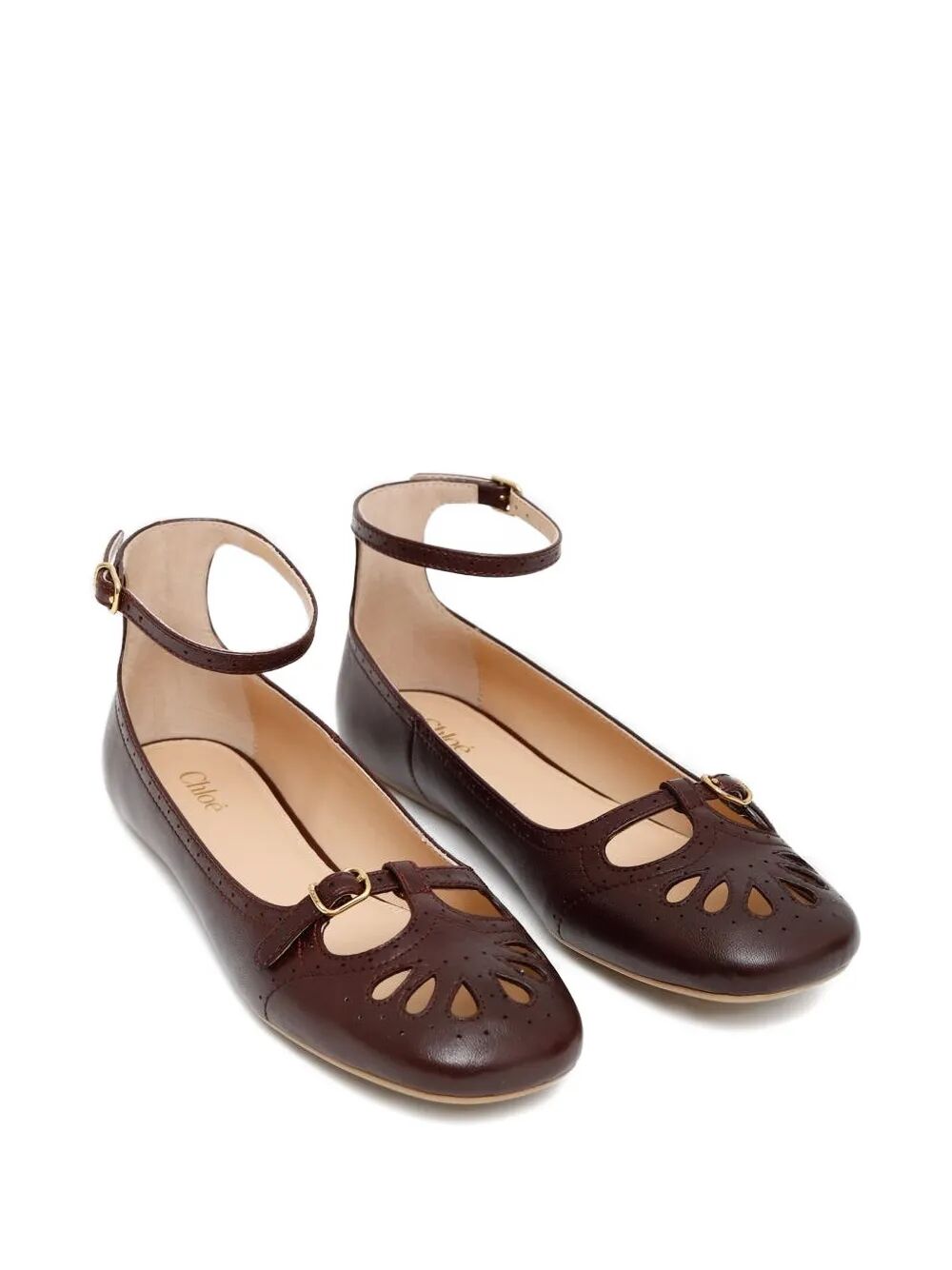 CHLOÉ Burnished Look Flat Shoes for Women