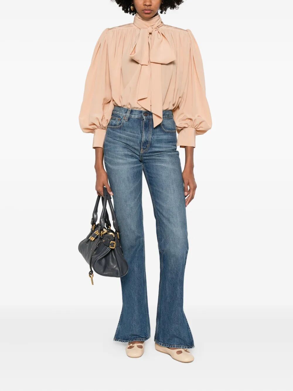 CHLOÉ Bootcut Jeans with Stylish Slit for Women