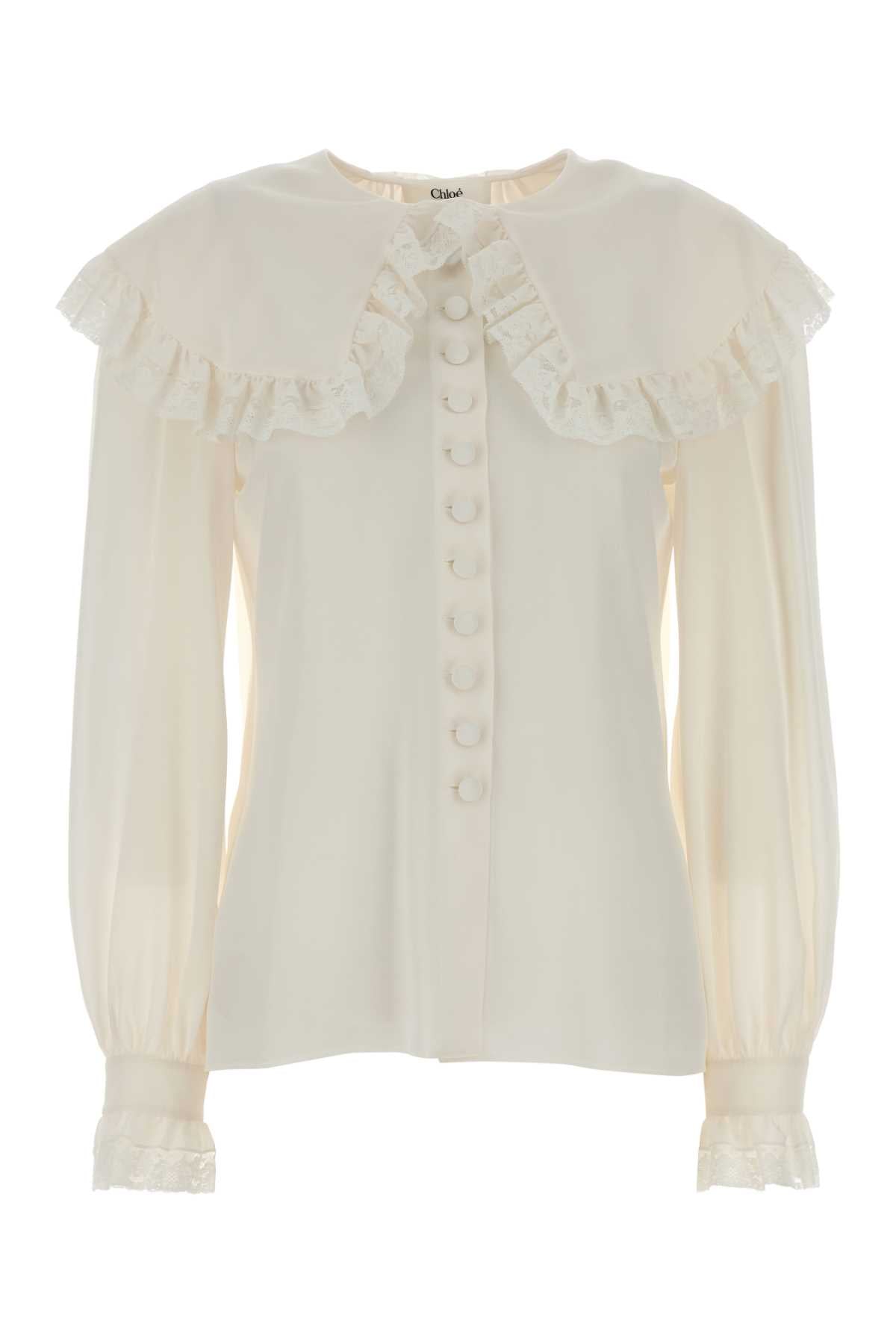 CHLOÉ Silk Button-Up Shirt - FW25