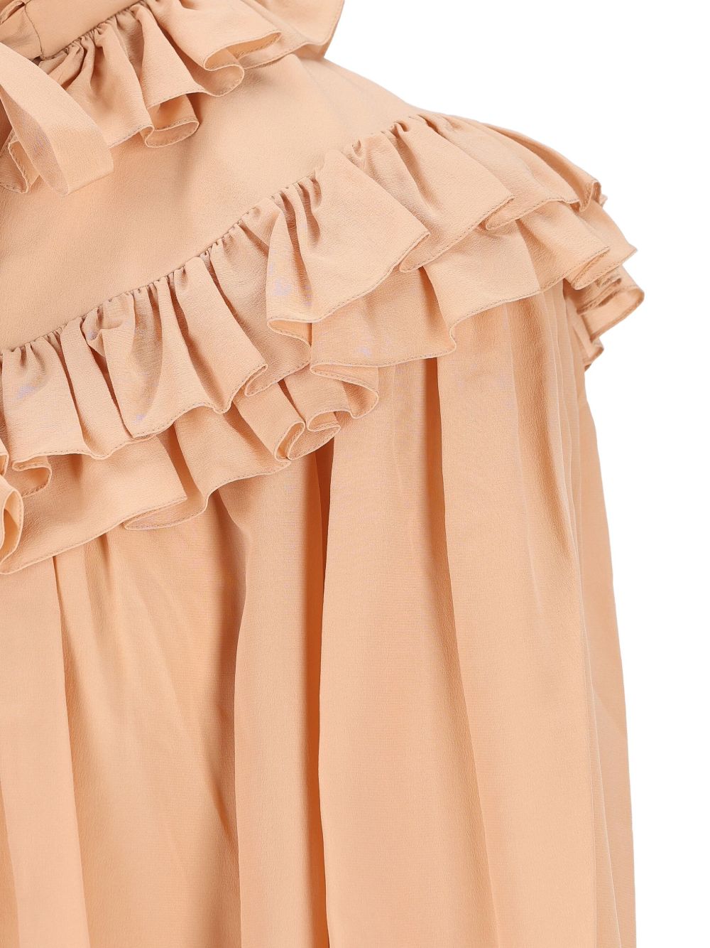 CHLOÉ Oversized Top with Ruffles - Size 38