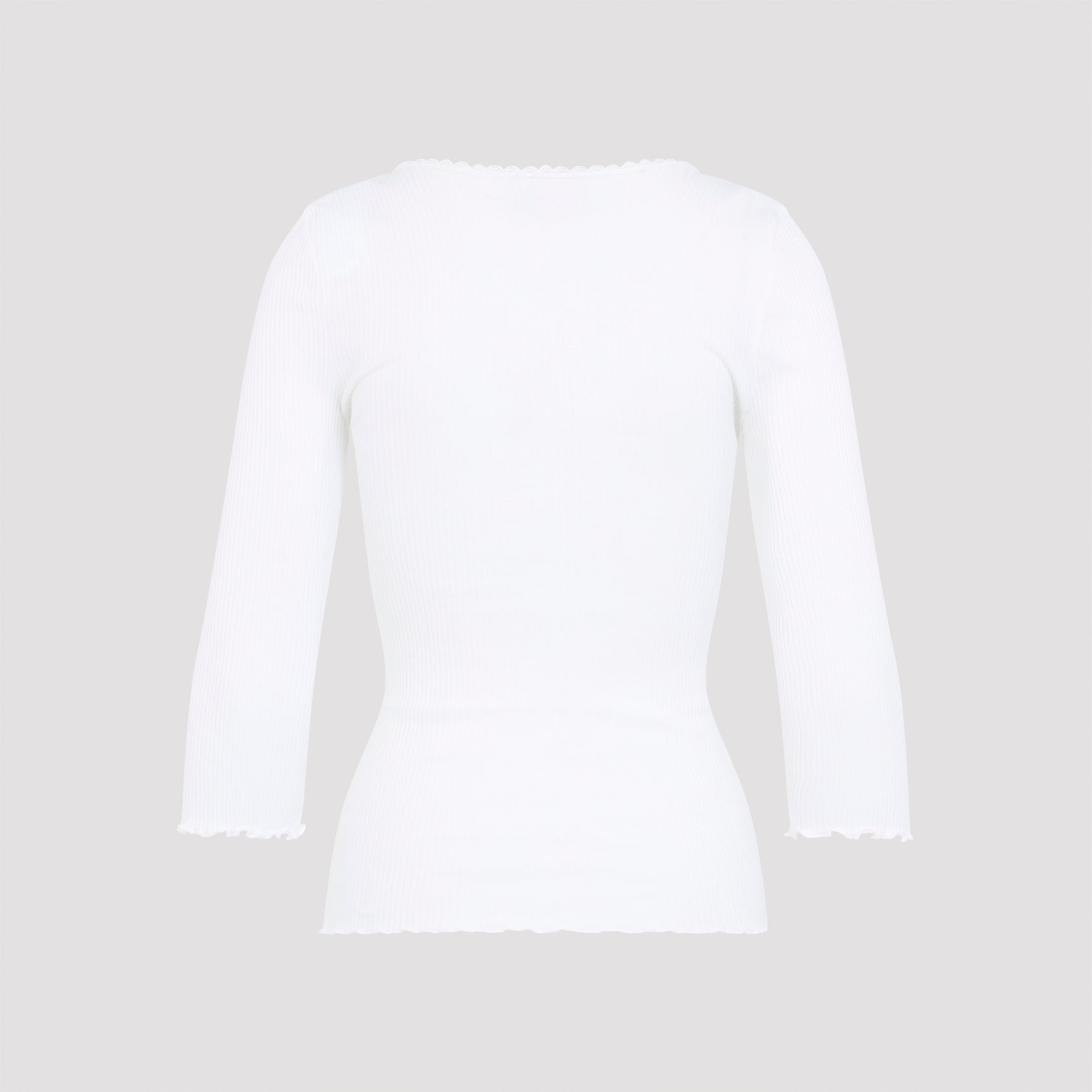 CHLOÉ Fitted Cotton Cardigan with Deep Neckline - Size S