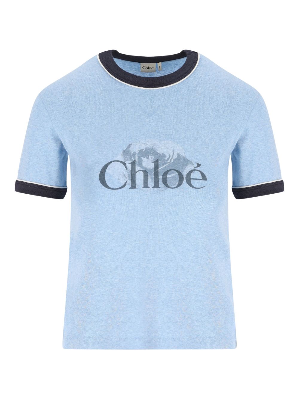 CHLOÉ Logo Print Cotton T-Shirt for Women - FW25 Edition