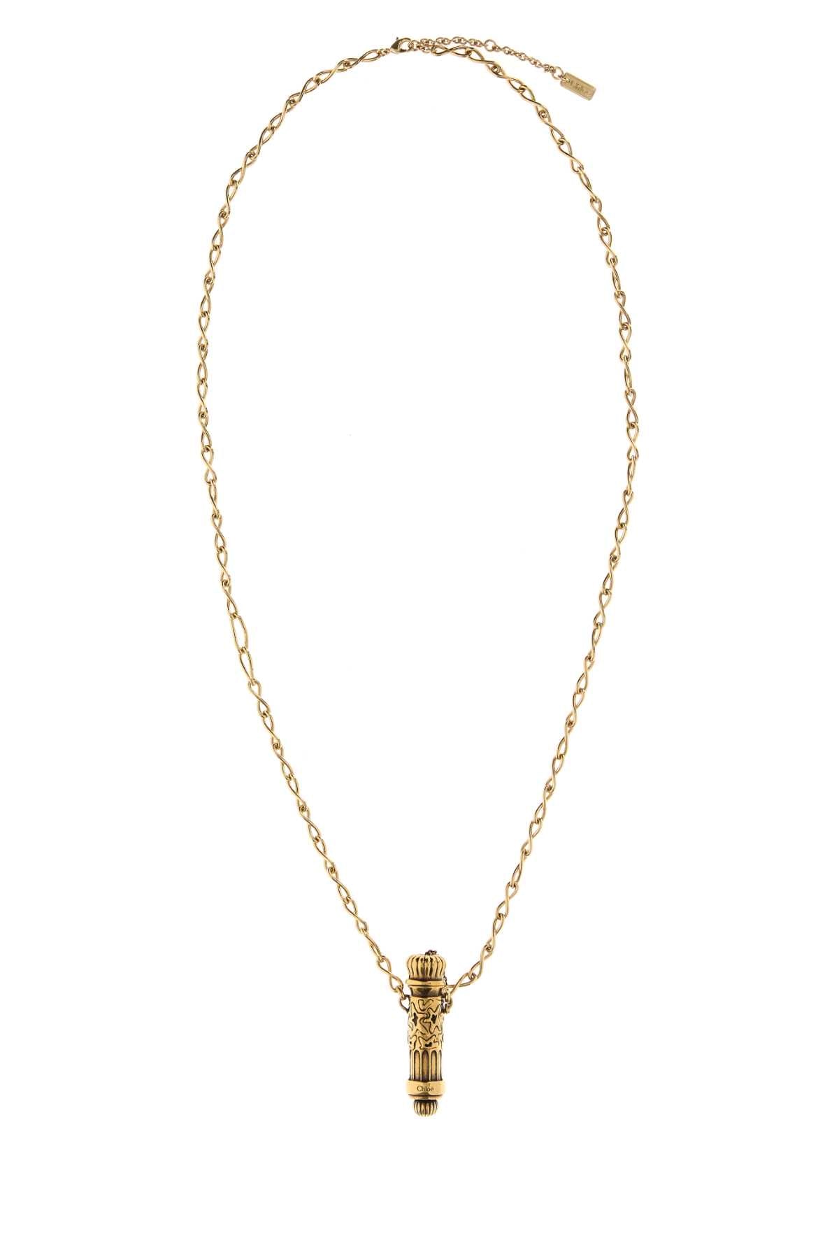 CHLOÉ Elixir Gold Metal Necklace