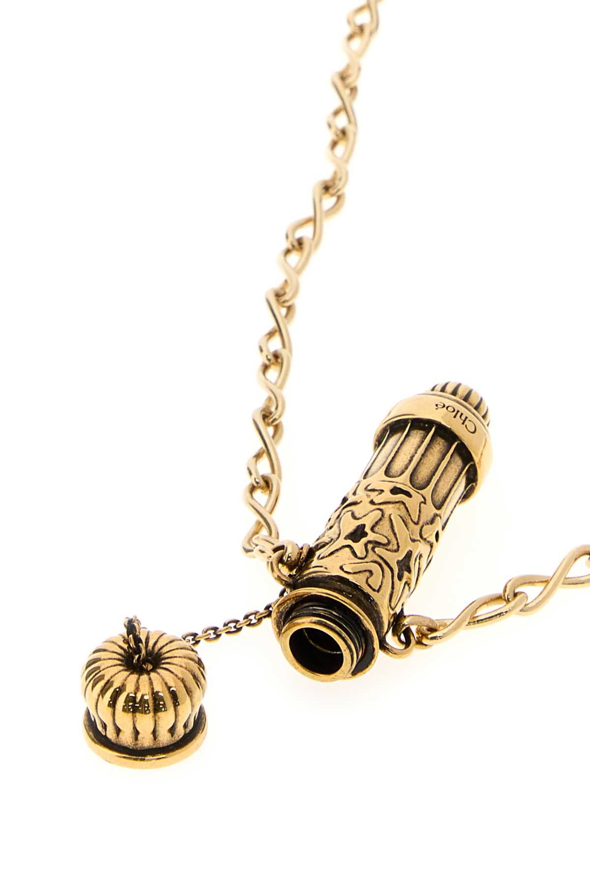 CHLOÉ Elixir Gold Metal Necklace