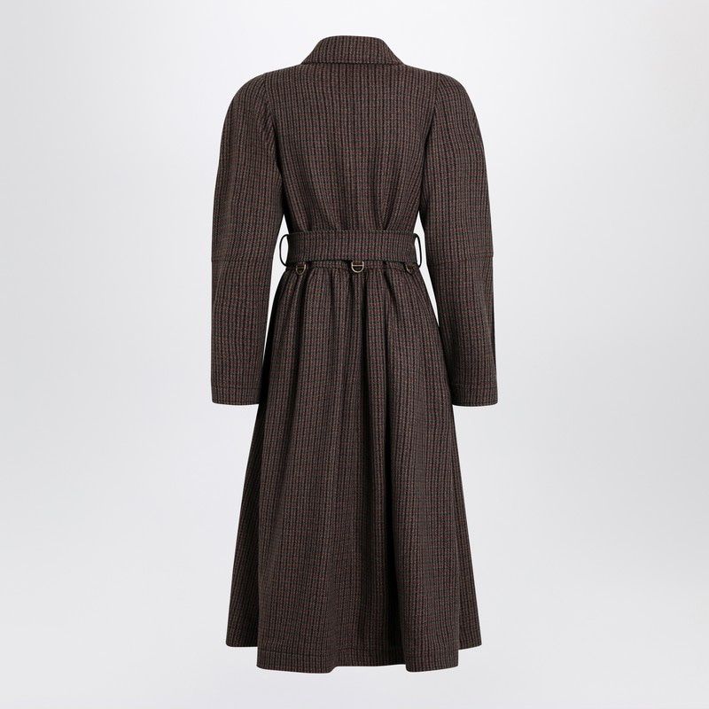 CHLOÉ Double-Breasted Houndstooth Jacket