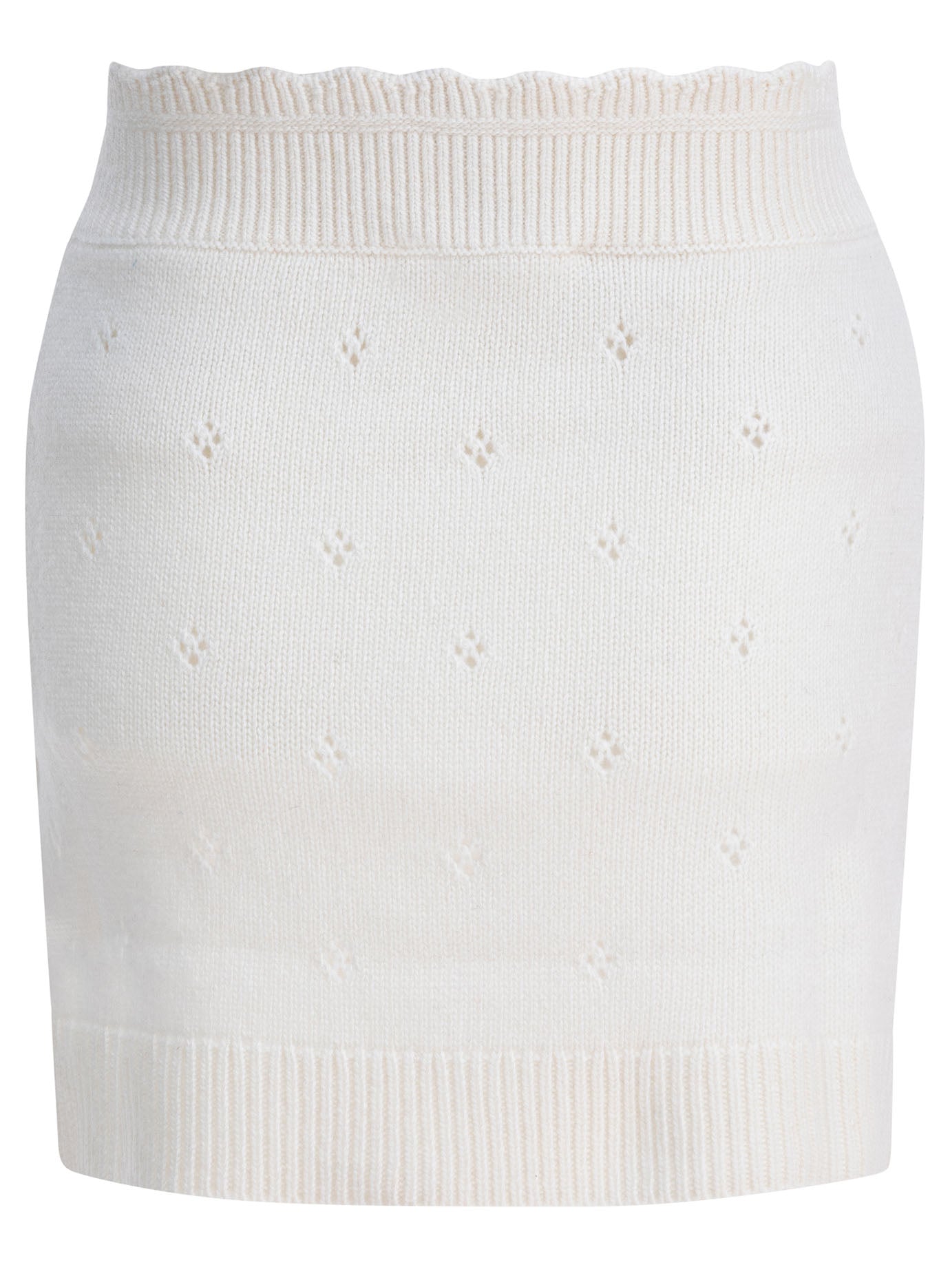 CHLOÉ Openwork Wool and Cashmere Mini Skirt