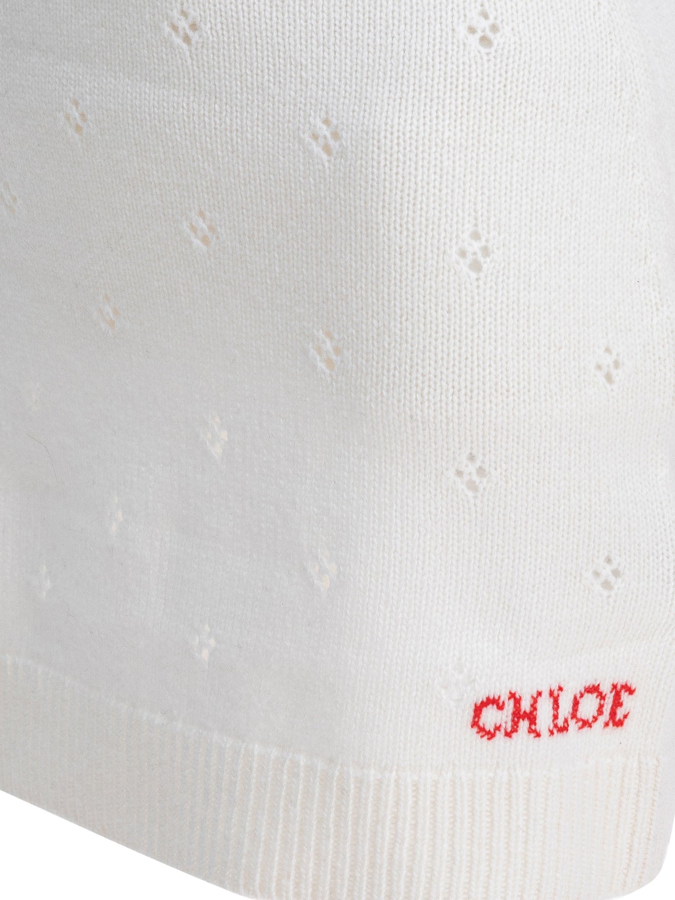 CHLOÉ Openwork Wool and Cashmere Mini Skirt