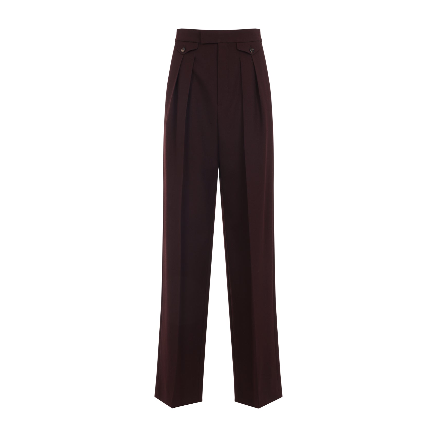 CHLOÉ High-Waisted Wide Leg Mini Pocket Pants