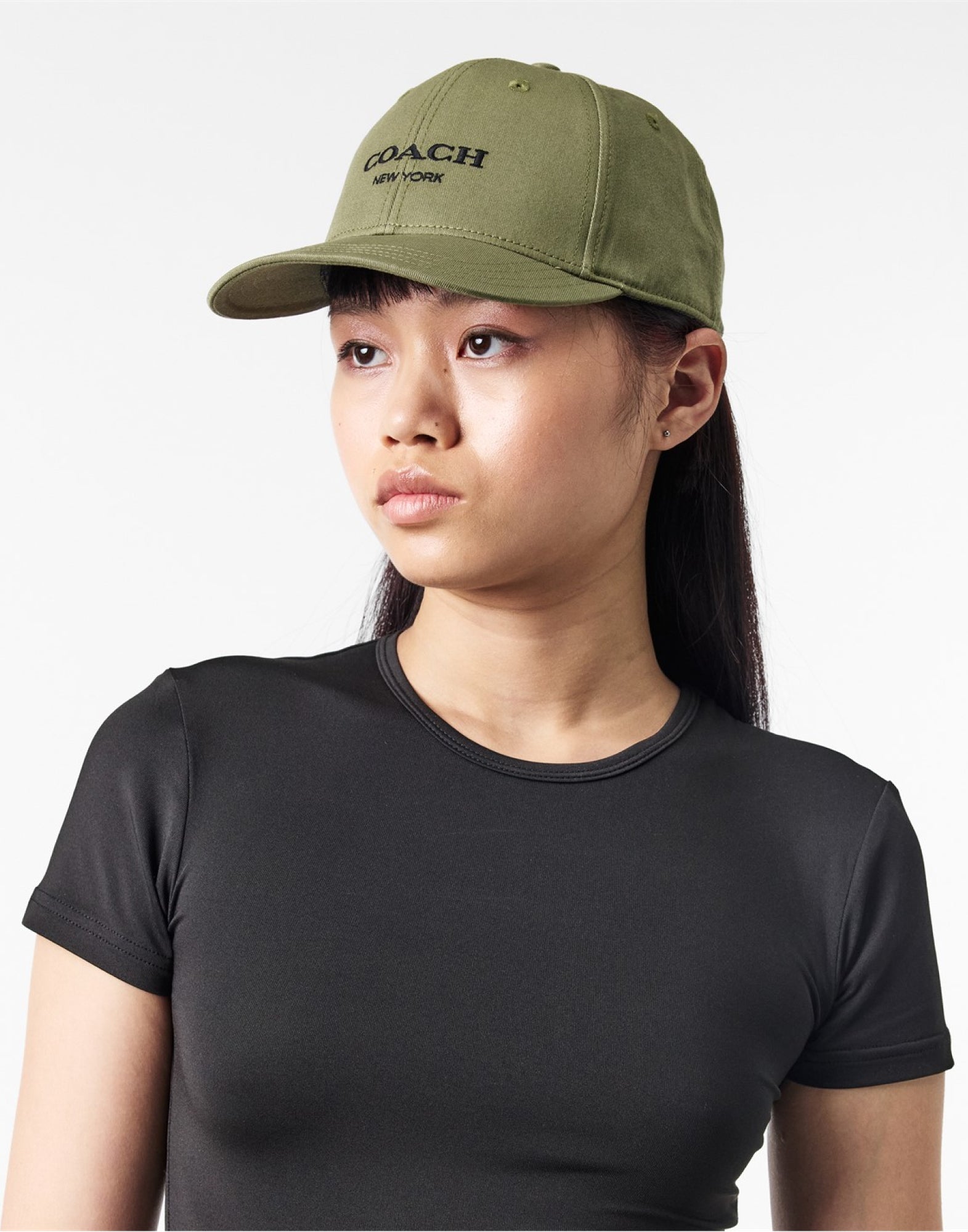 COACH Embroidered Logo Baseball Cap for Women