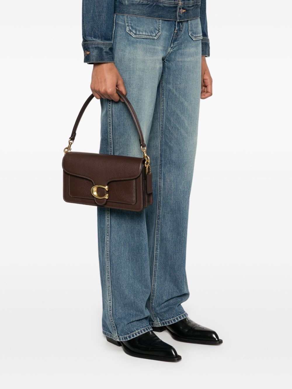 COACH Pebble Leather Tabby Shoulder Bag - Stylish Mini Design
