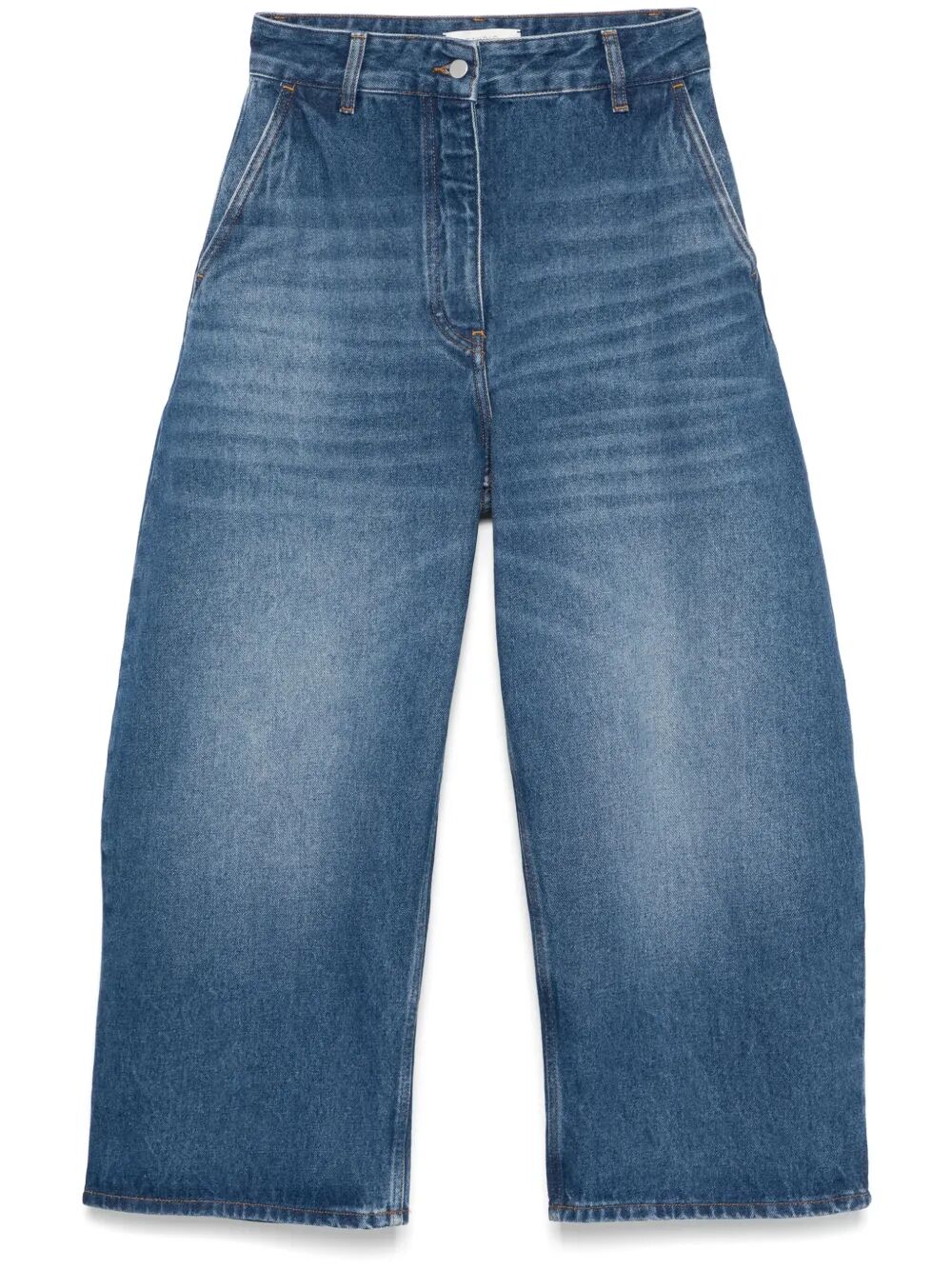 STUDIO NICHOLSON Wide Crop Denim Pants