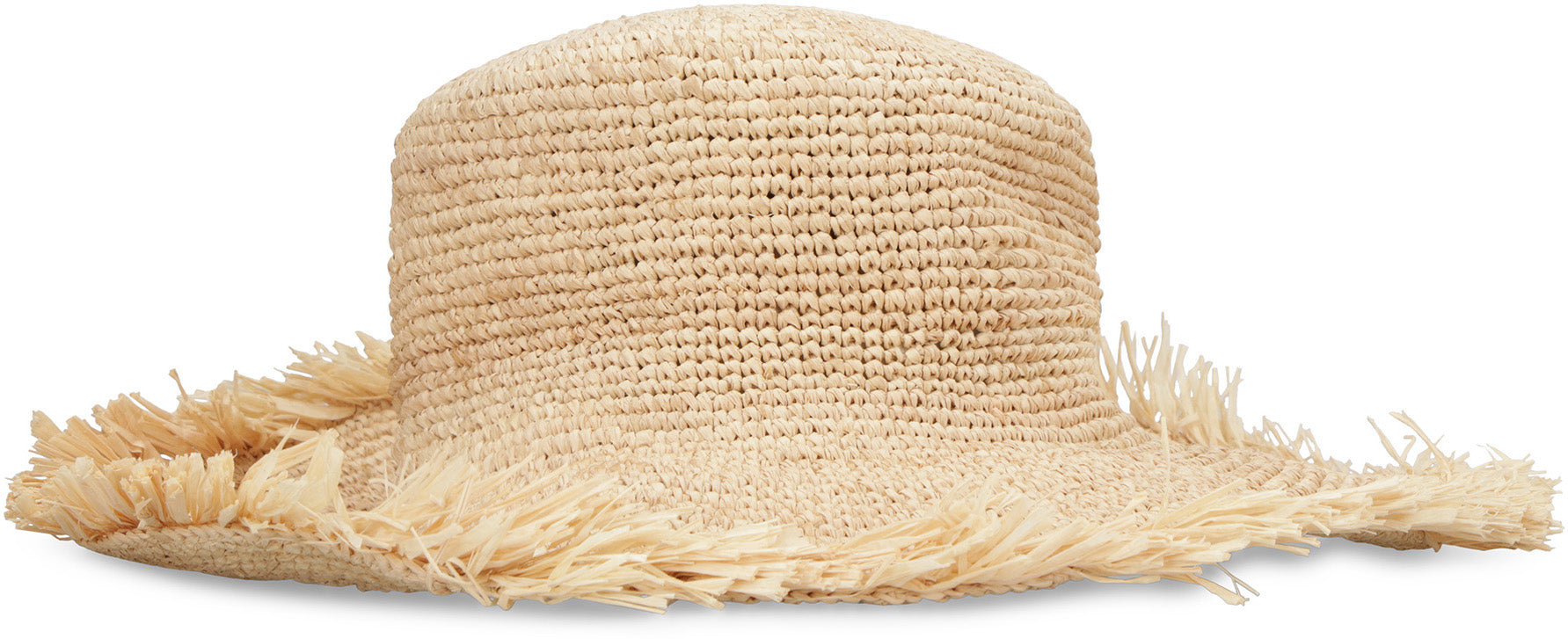 MADE FOR A WOMAN Fringed Edges Straw Hat