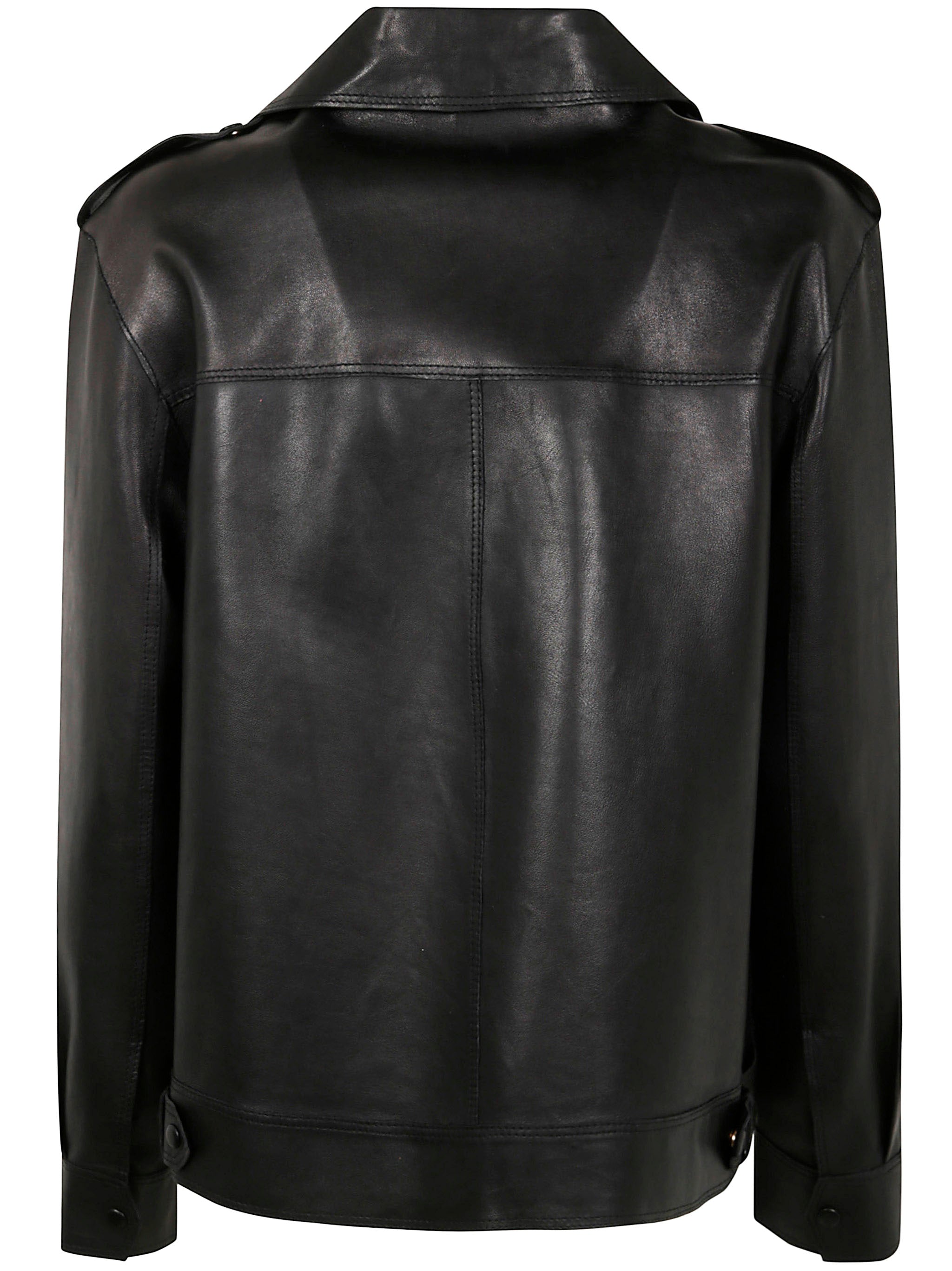 THE JACKIE LEATHERS Chardonnay Leather Jacket for Women