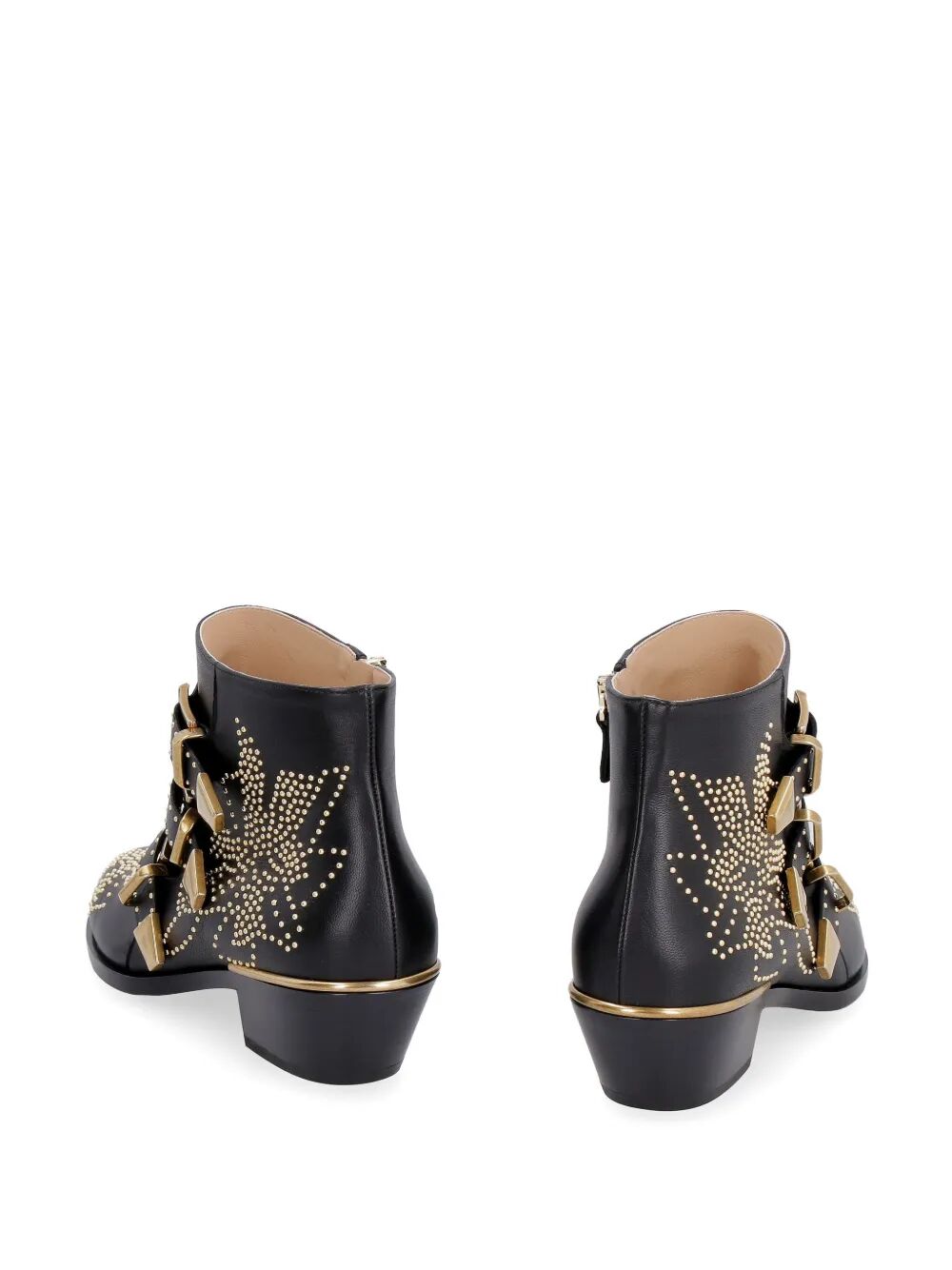 CHLOÉ Embellished Nappa Leather Susanna Ankle Boots