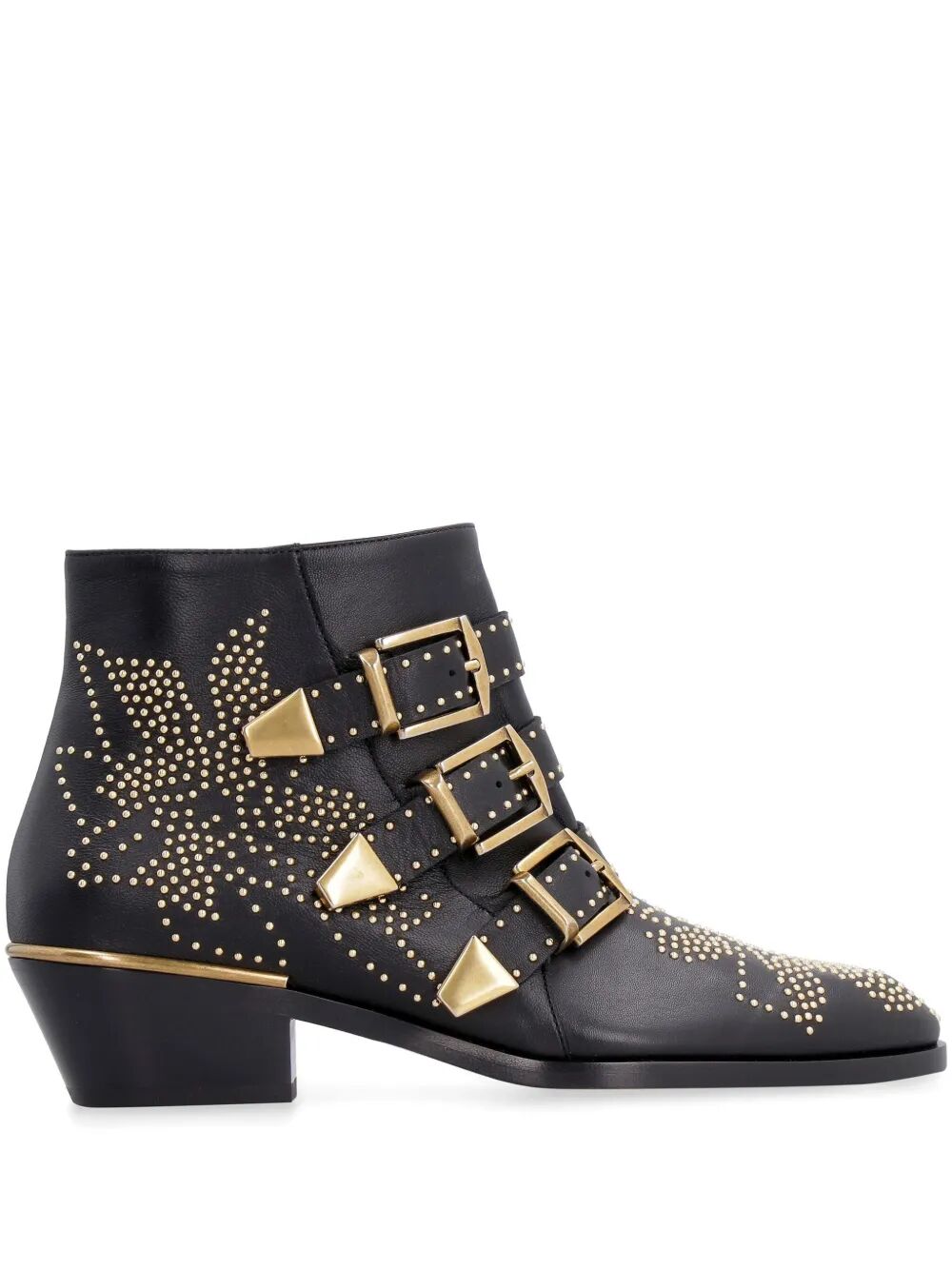 CHLOÉ Embellished Nappa Leather Susanna Ankle Boots