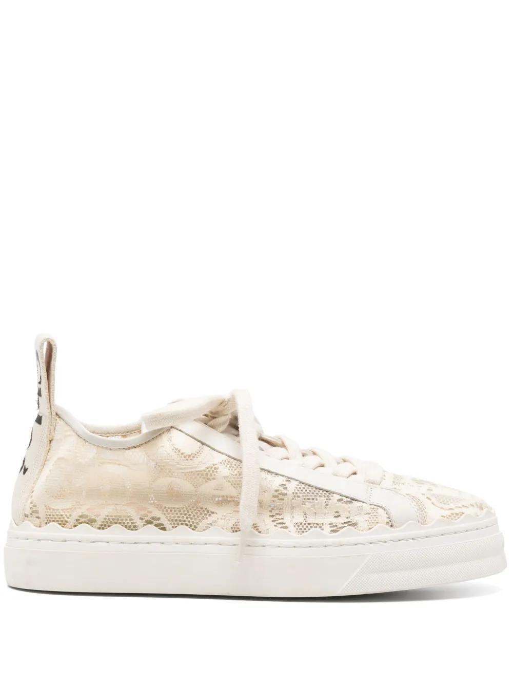 CHLOÉ Lace-Detail Low-Top Sneakers for Women