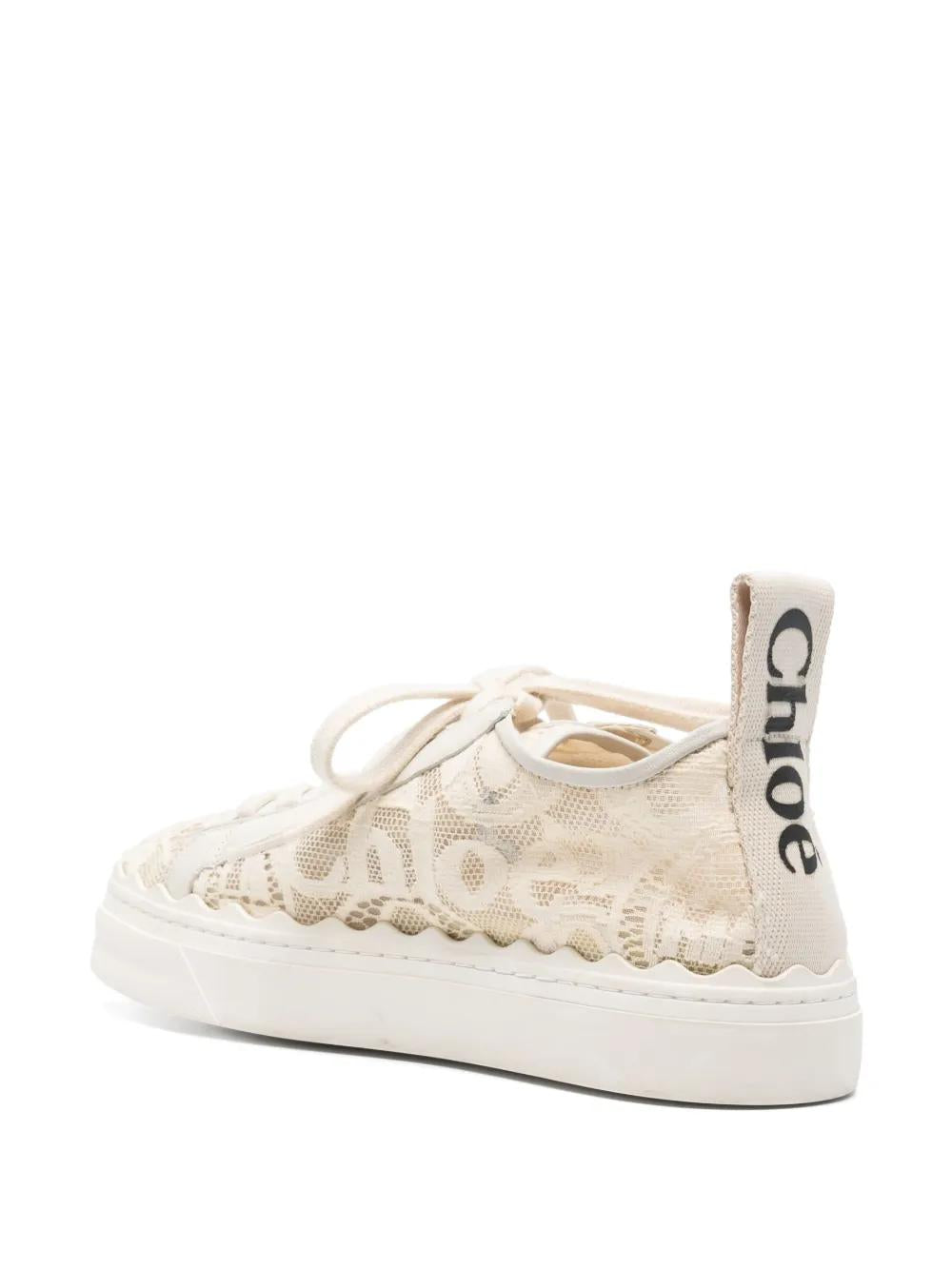 CHLOÉ Lace-Detail Low-Top Sneakers for Women