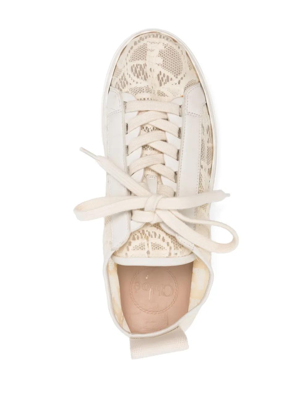 CHLOÉ Lace-Detail Low-Top Sneakers for Women