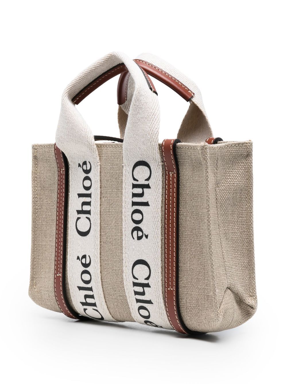 CHLOÉ Mini Canvas Tote Handbag