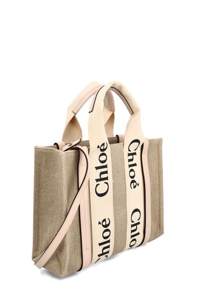 CHLOÉ Mini Multicolor Fabric Small Shopping Handbag