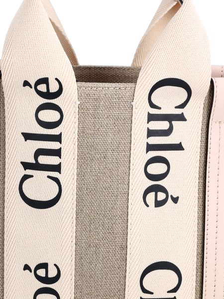 CHLOÉ Mini Multicolor Fabric Small Shopping Handbag
